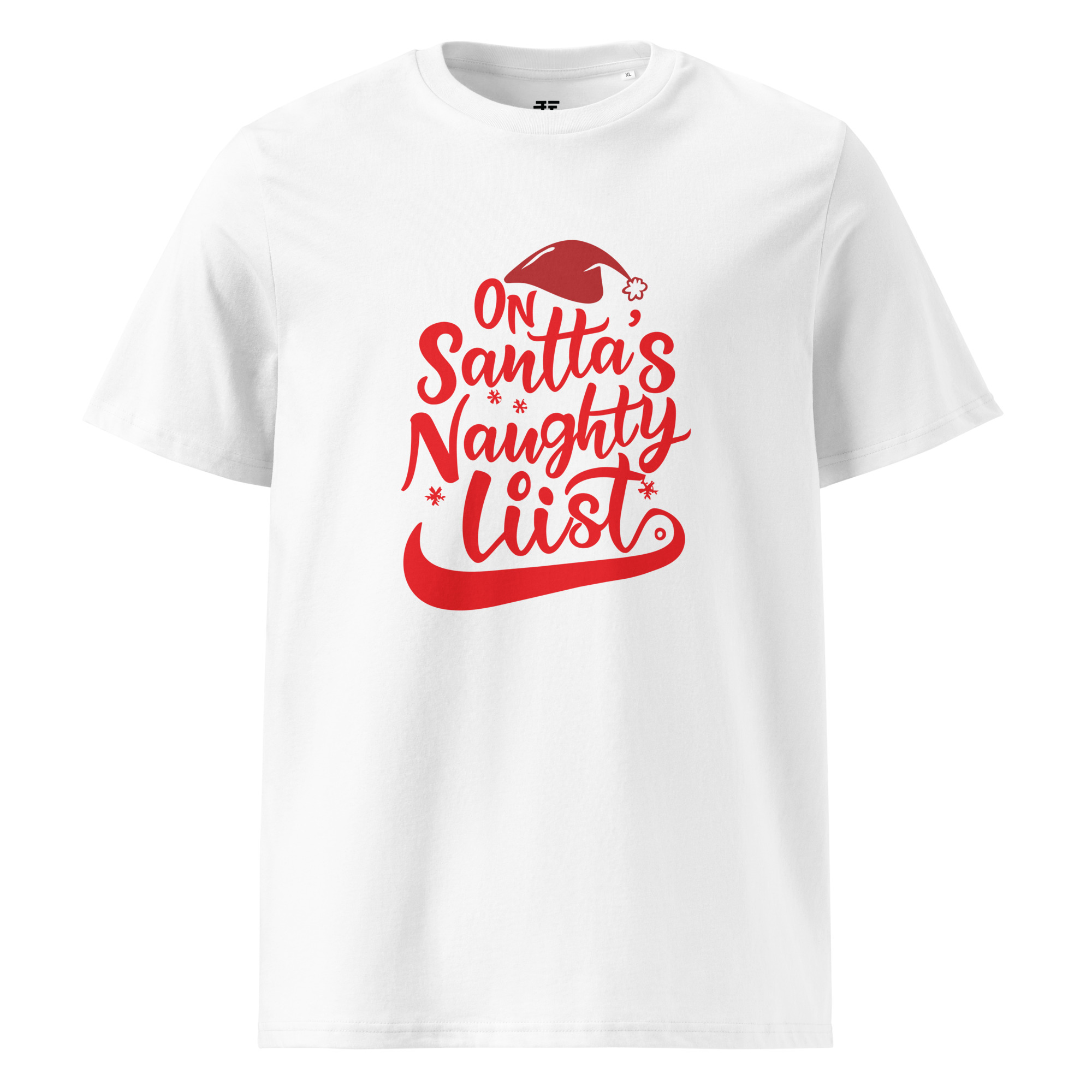 unisex-organic-cotton-t-shirt-white-front-683407586e8bb.jpg On Naughtty List Unisex organic cotton t-shirt