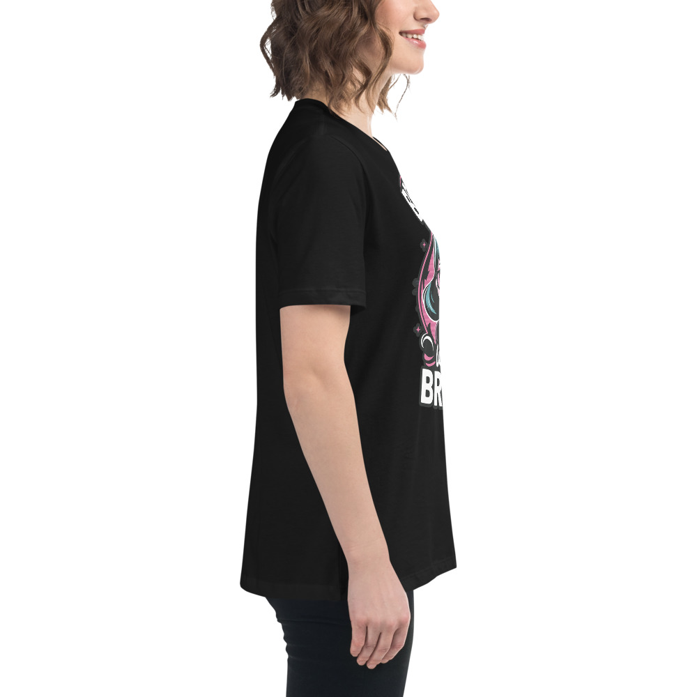 womens-relaxed-t-shirt-black-right-68346f2e455fe.jpg Beauty Brains Women's Relaxed T-Shirt