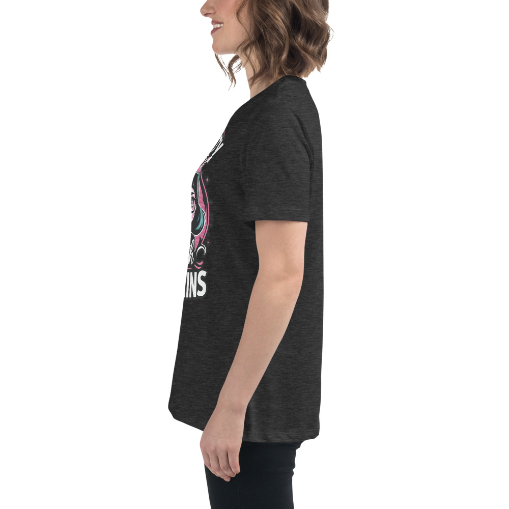 womens-relaxed-t-shirt-dark-grey-heather-left-68346f2e48b17.jpg Beauty Brains Women's Relaxed T-Shirt