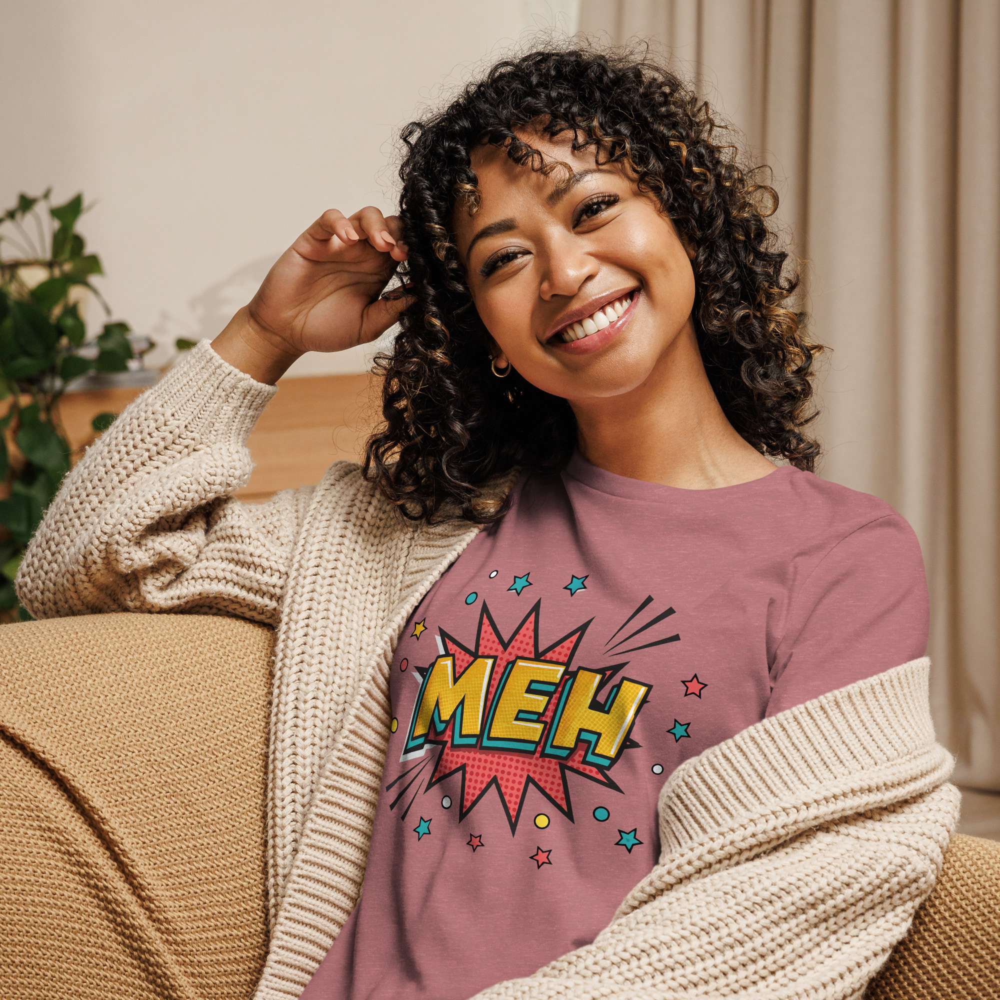 womens-relaxed-t-shirt-heather-mauve-front-68346c9470c88.jpg Meh Women's Relaxed T-Shirt