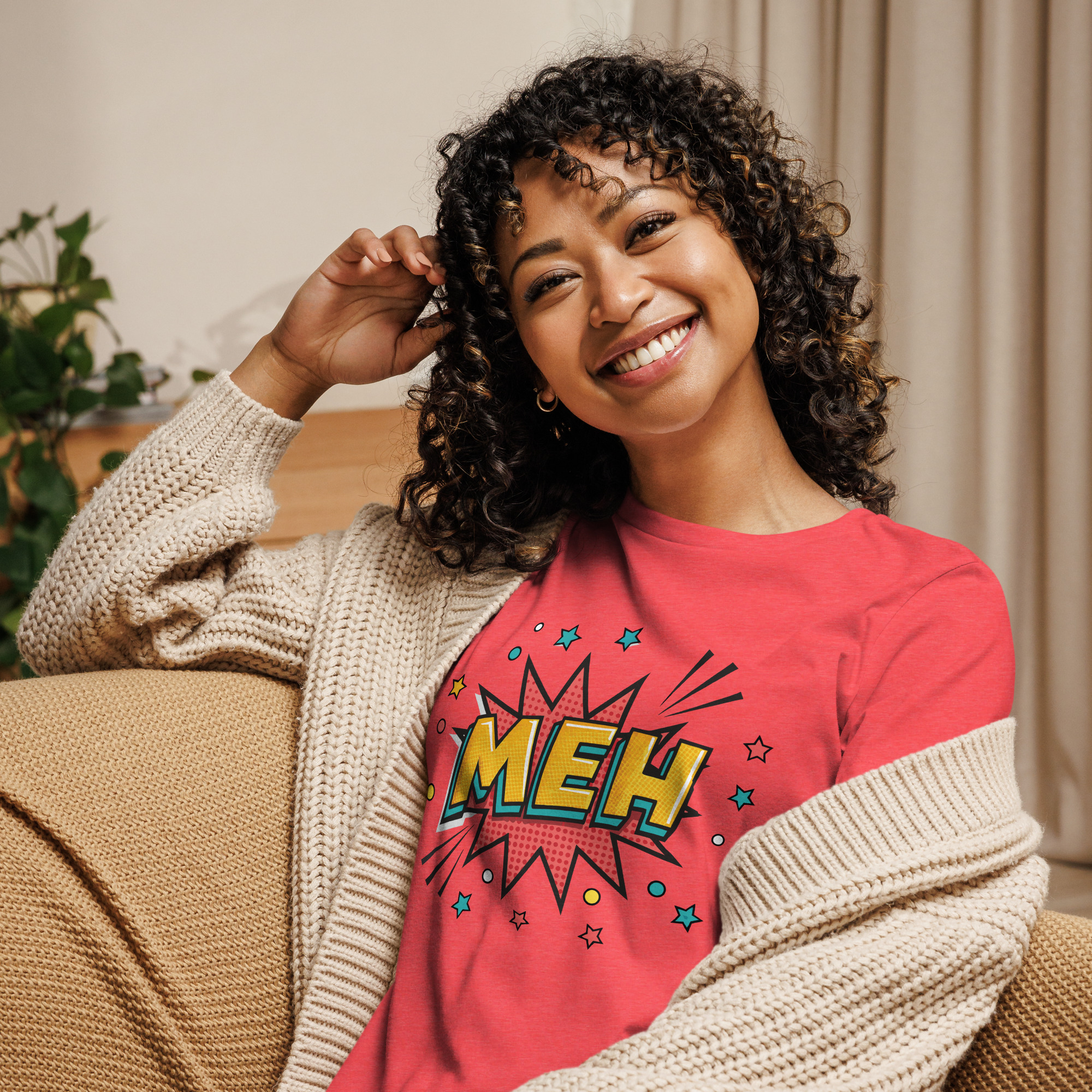 womens-relaxed-t-shirt-heather-red-front-68346c946d3ab.jpg Meh Women's Relaxed T-Shirt