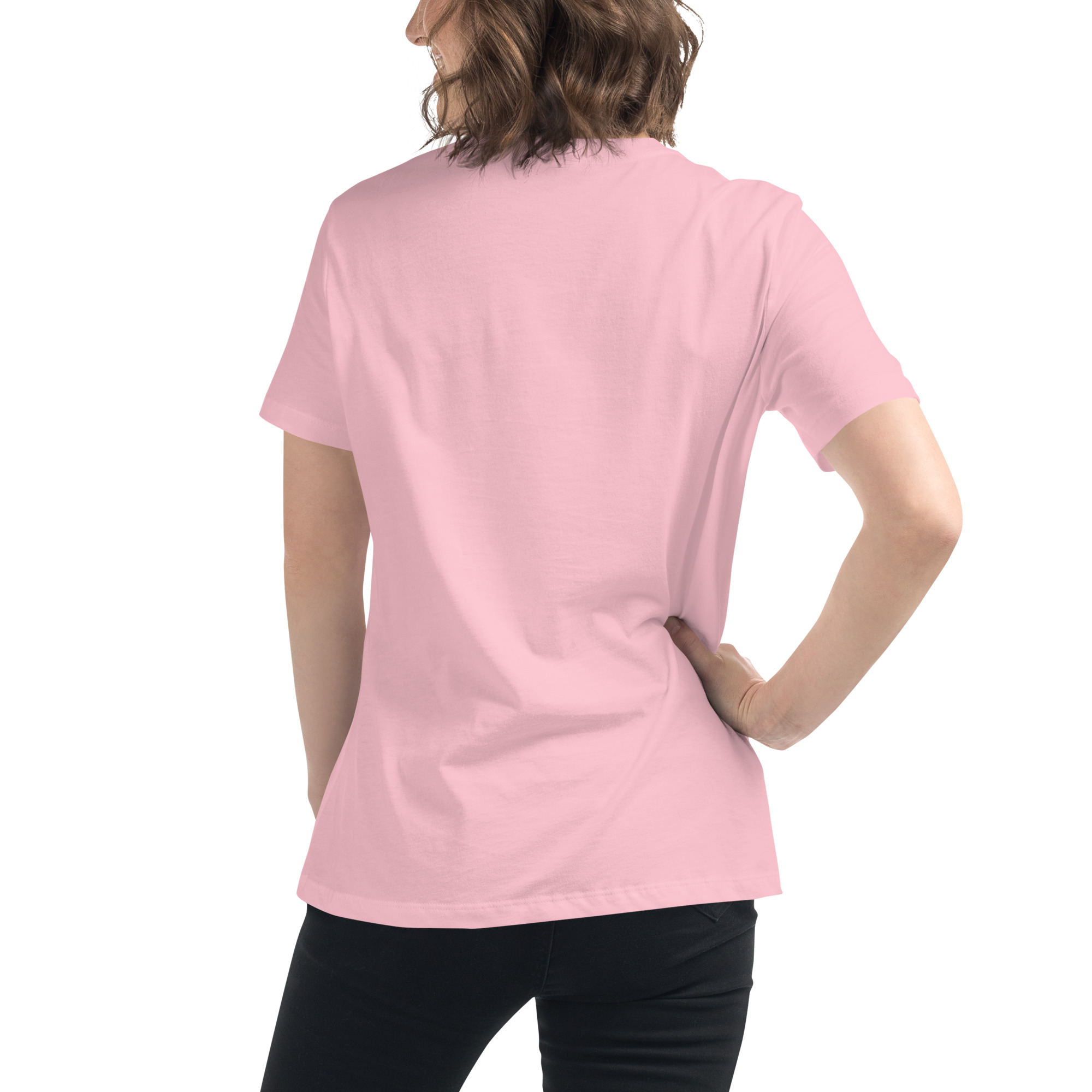 womens-relaxed-t-shirt-pink-back-68346f2f18b14.jpg Beauty Brains Women's Relaxed T-Shirt