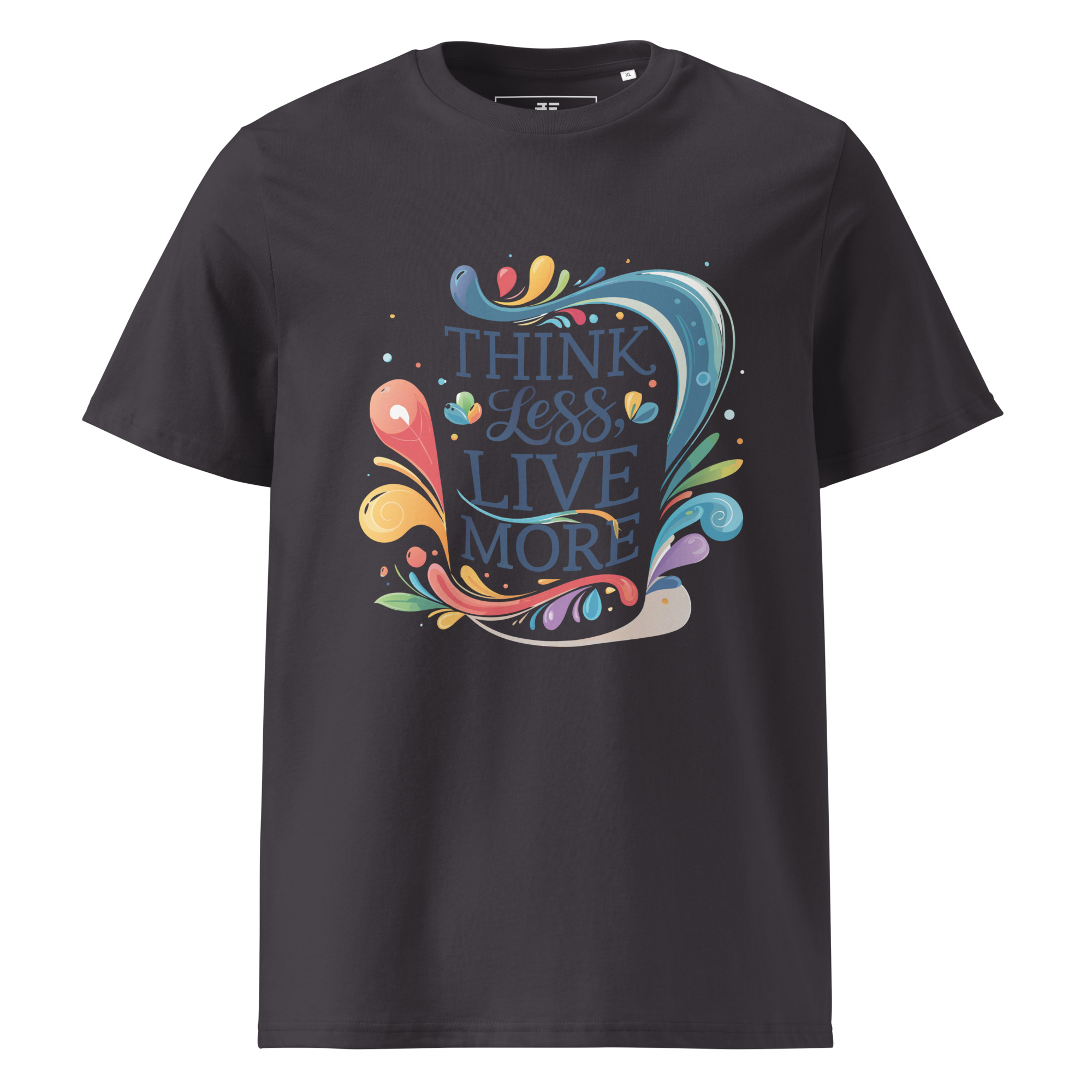 unisex-organic-cotton-t-shirt-anthracite-front-6871cfd84ed74.jpg Live More Unisex organic cotton t-shirt