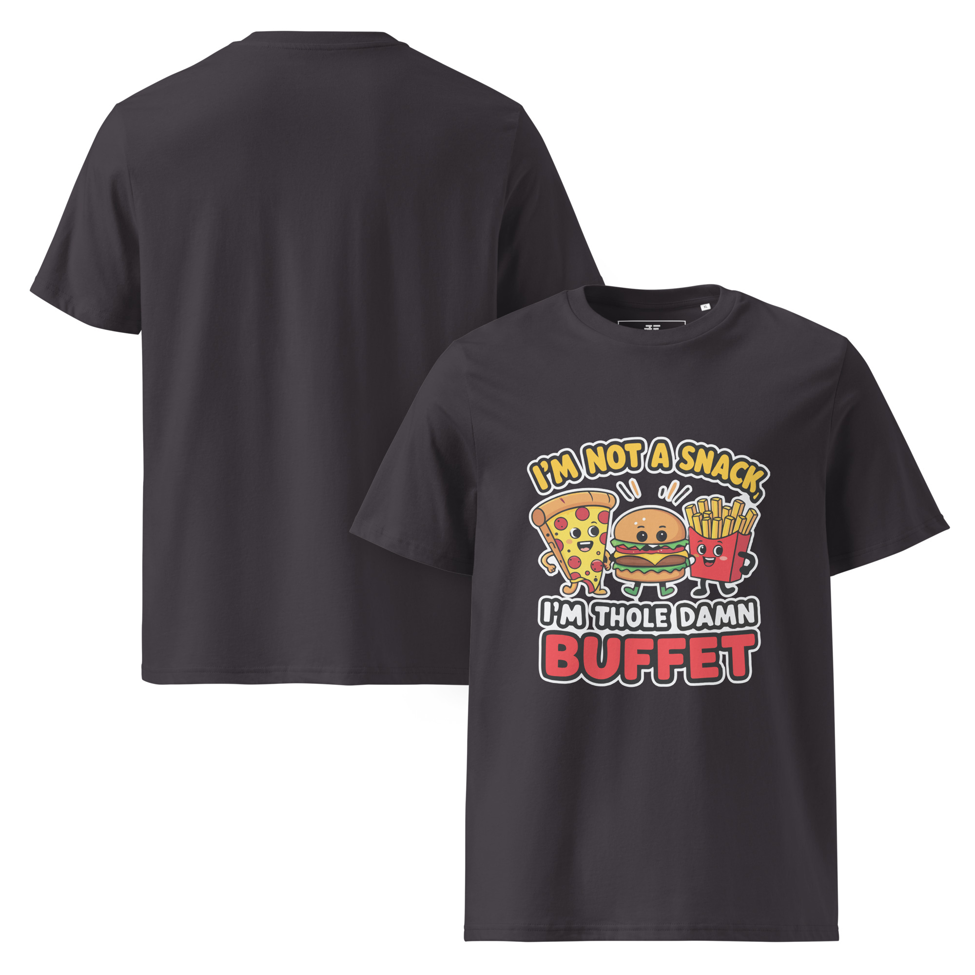 unisex-organic-cotton-t-shirt-anthracite-front-and-back-687372132f119.jpg Whole Buffet Unisex organic cotton t-shirt