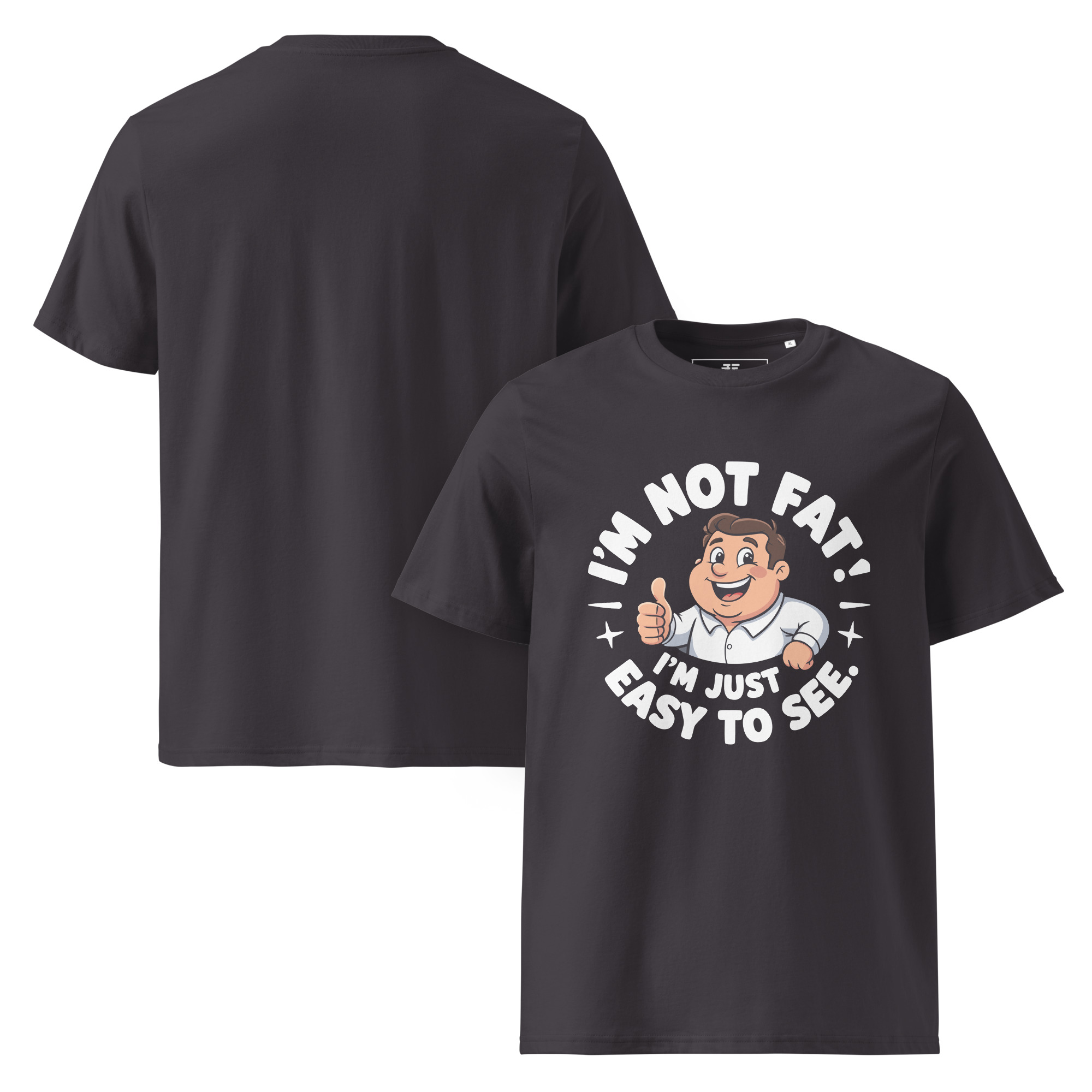 unisex-organic-cotton-t-shirt-anthracite-front-and-back-6873735b9fe23.jpg Fitman Unisex organic cotton t-shirt