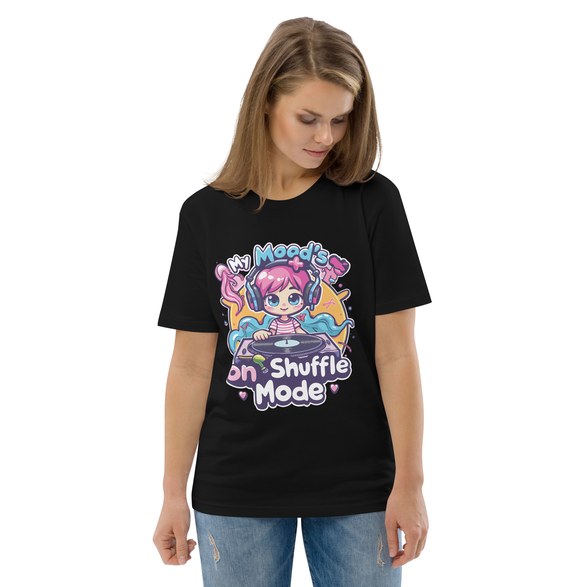 Mood Shuffle Unisex organic cotton t-shirt