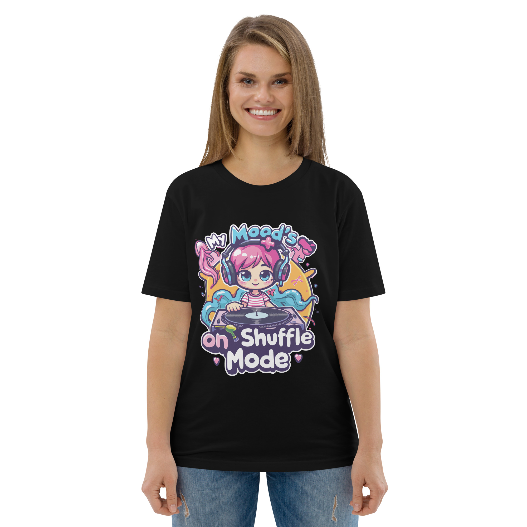 Mood Shuffle Unisex organic cotton t-shirt