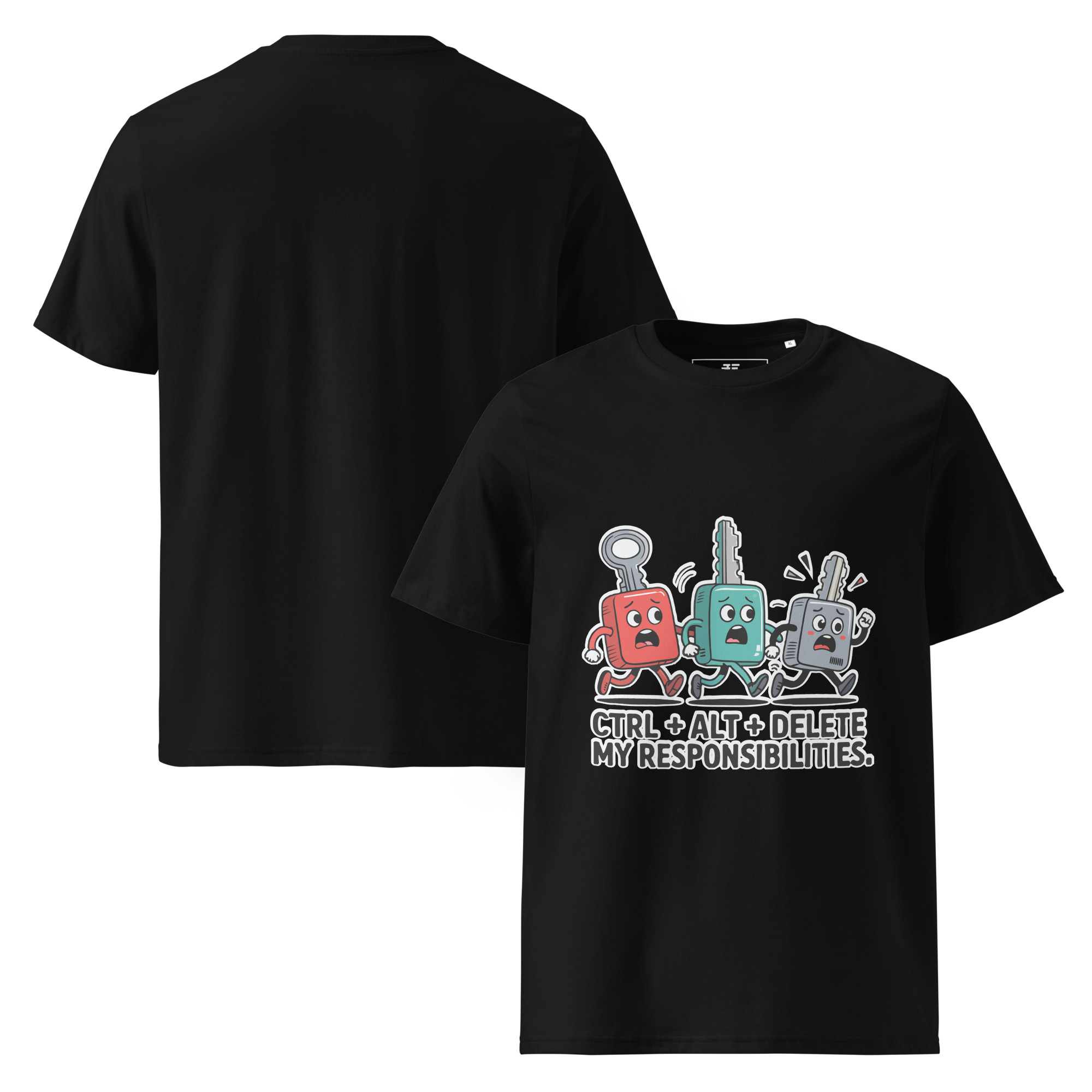Ctrl - Alt - Del Unisex organic cotton t-shirt