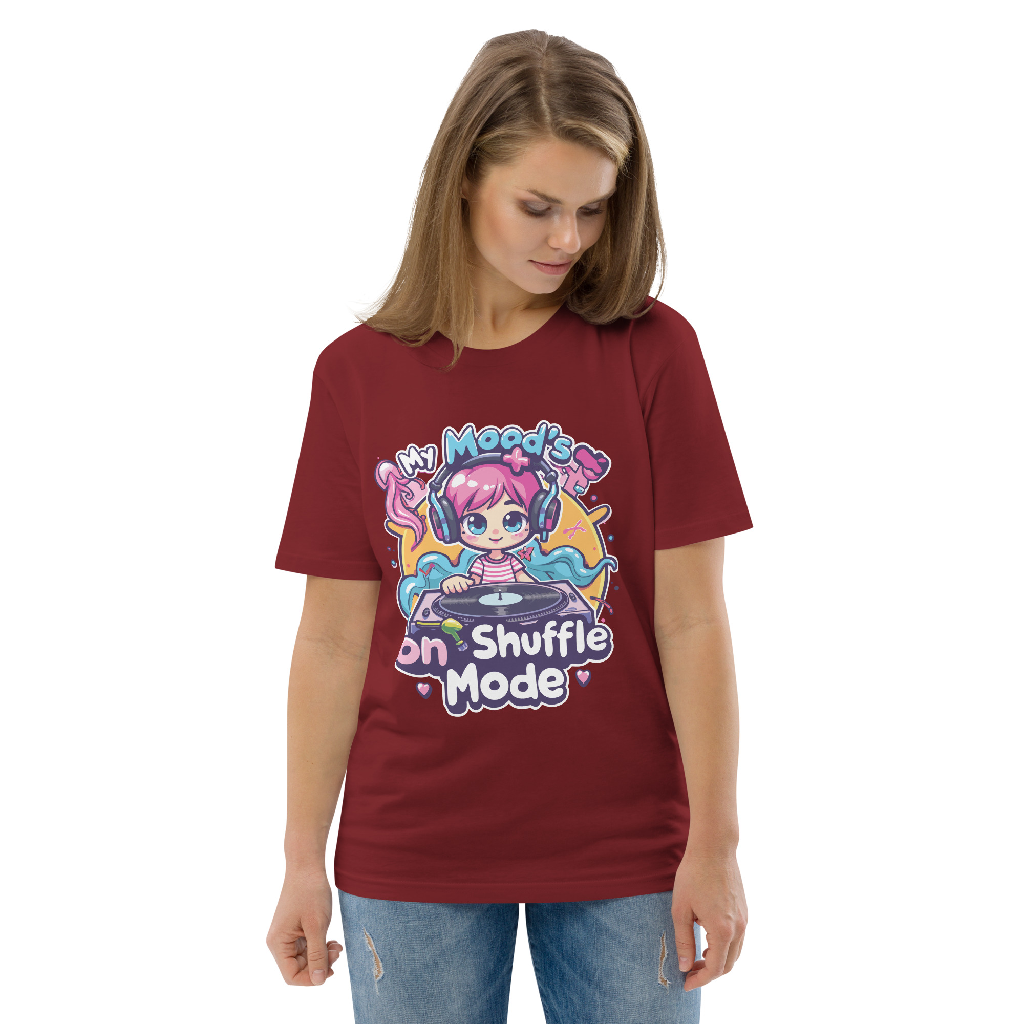 Mood Shuffle Unisex organic cotton t-shirt