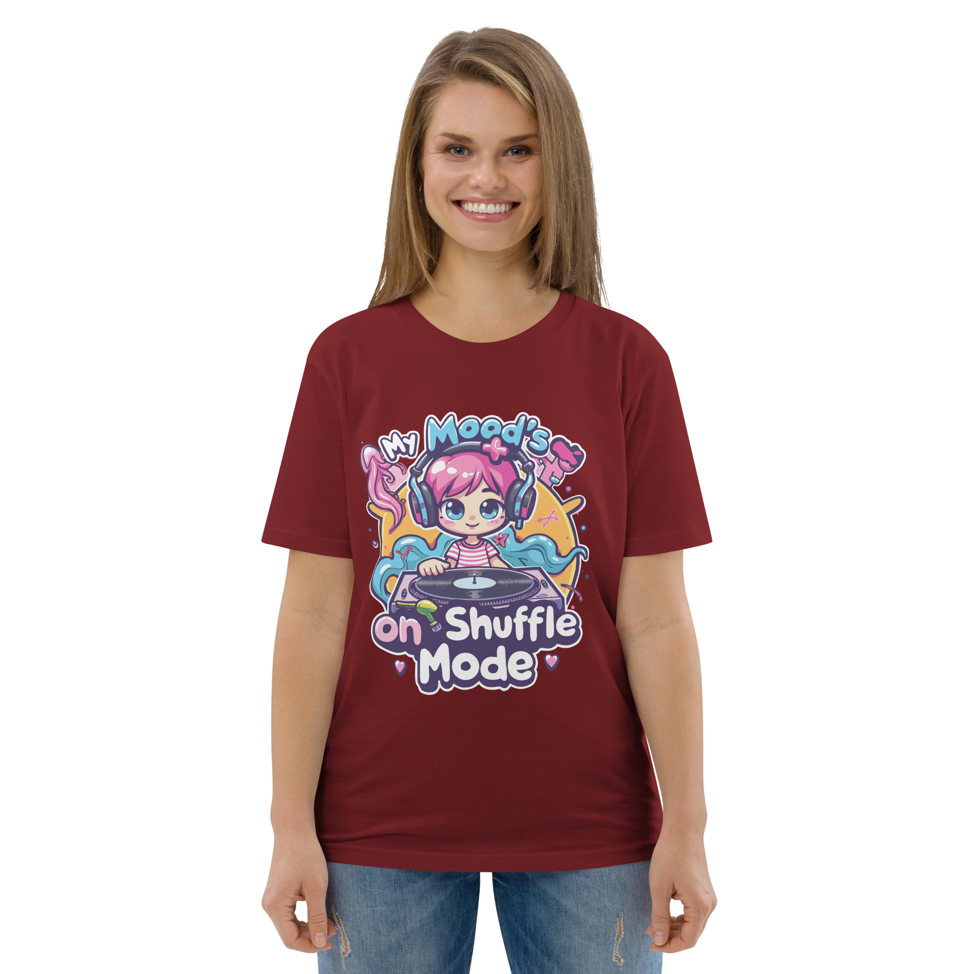 Mood Shuffle Unisex organic cotton t-shirt