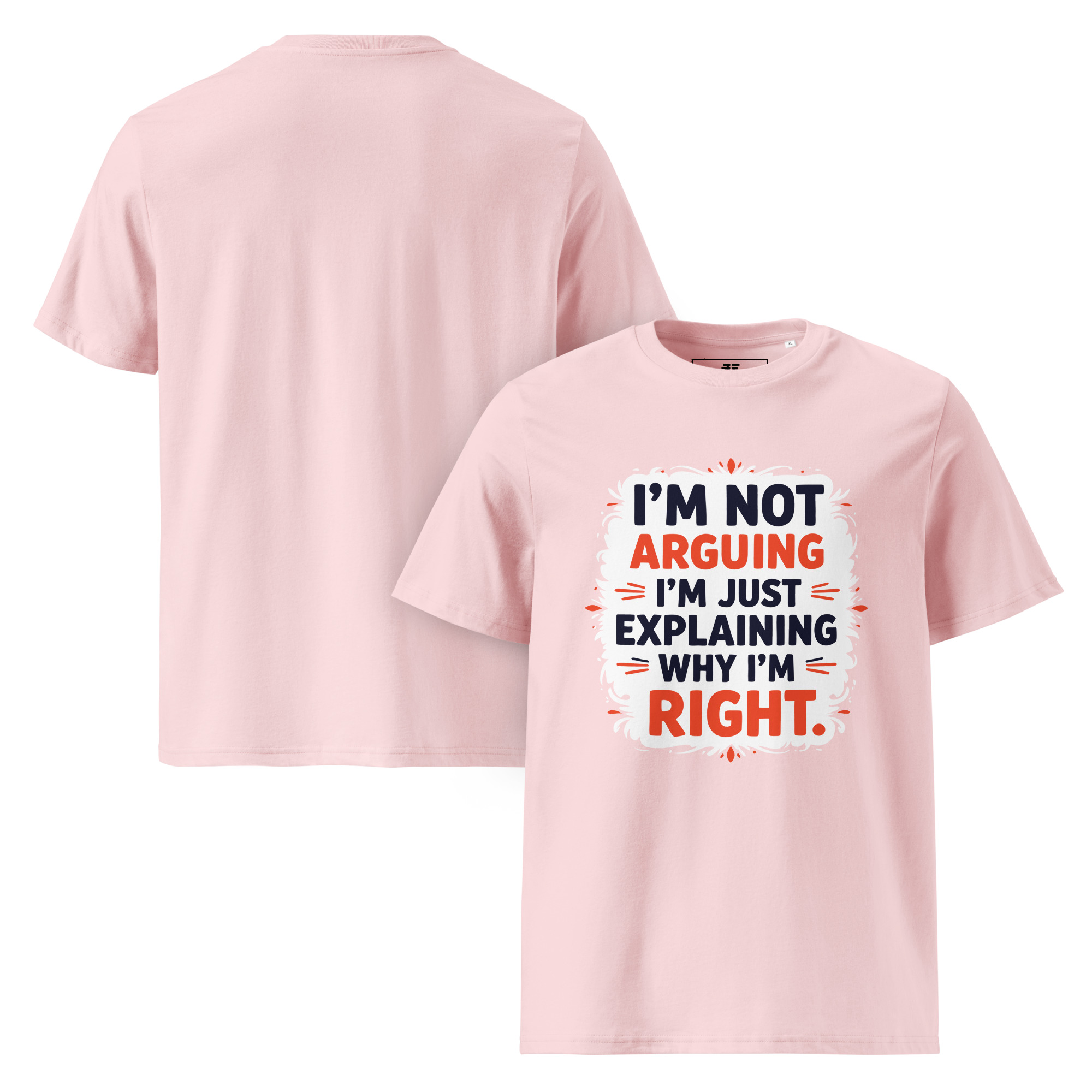 No argument Unisex organic cotton t-shirt