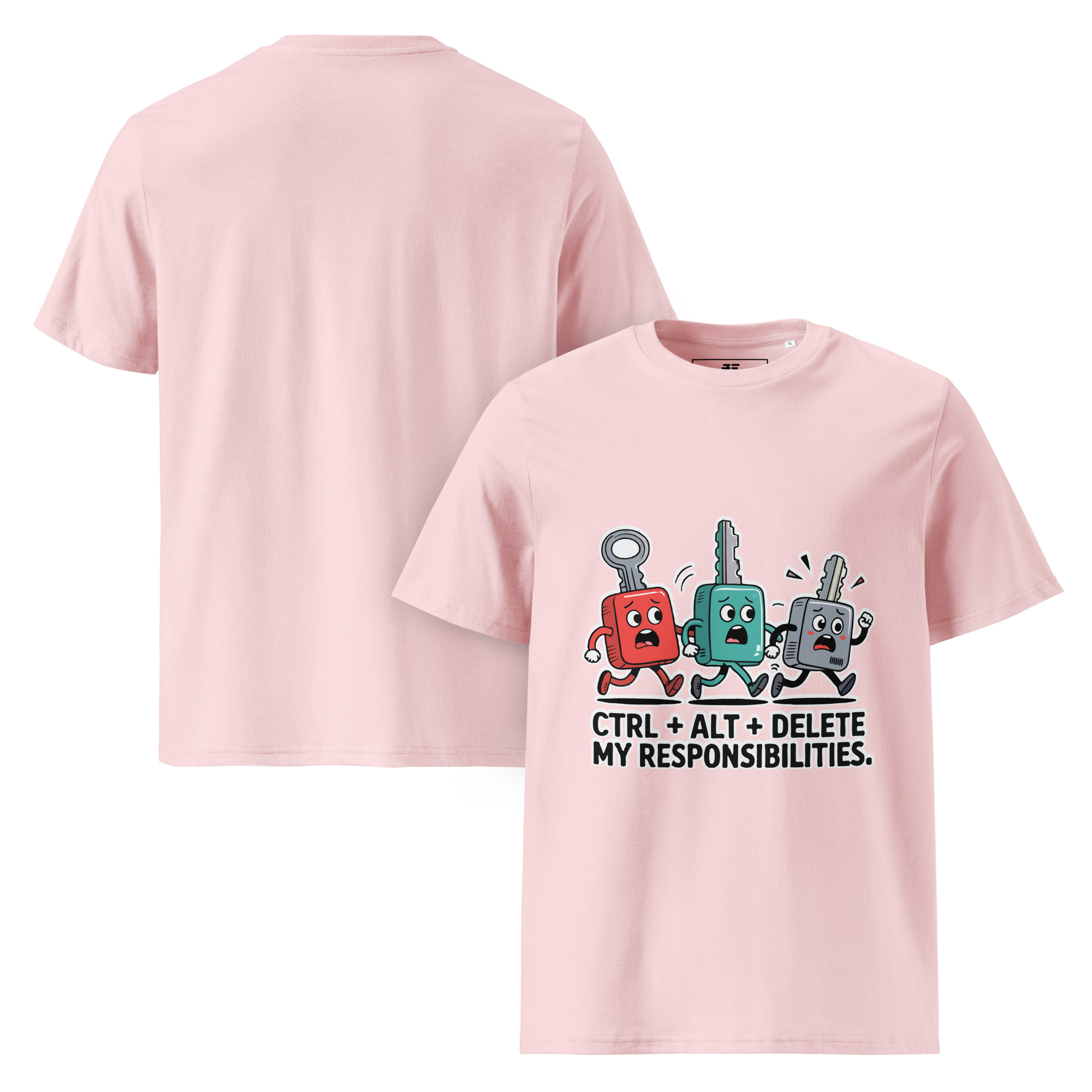 Ctrl - Alt - Del Unisex organic cotton t-shirt