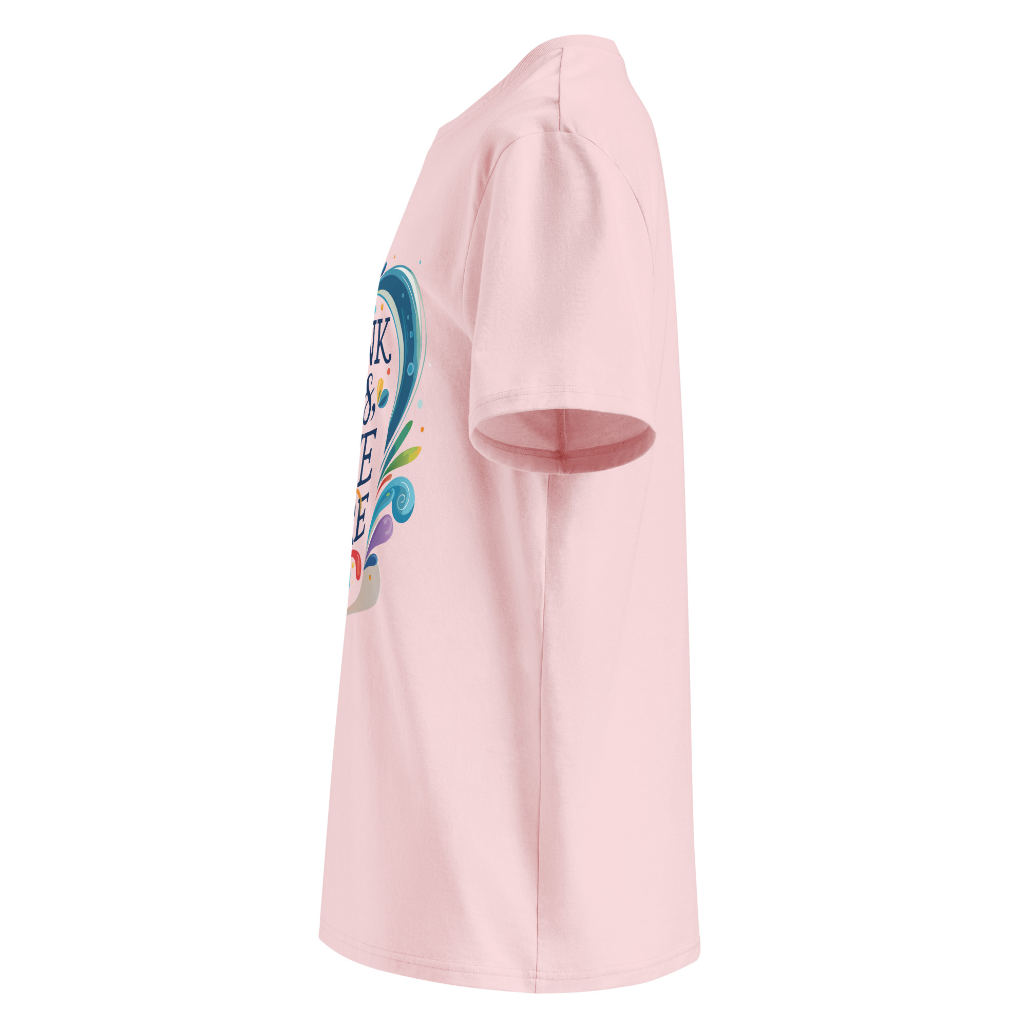 unisex-organic-cotton-t-shirt-cotton-pink-left-6871cfd91e1f7.jpg Live More Unisex organic cotton t-shirt