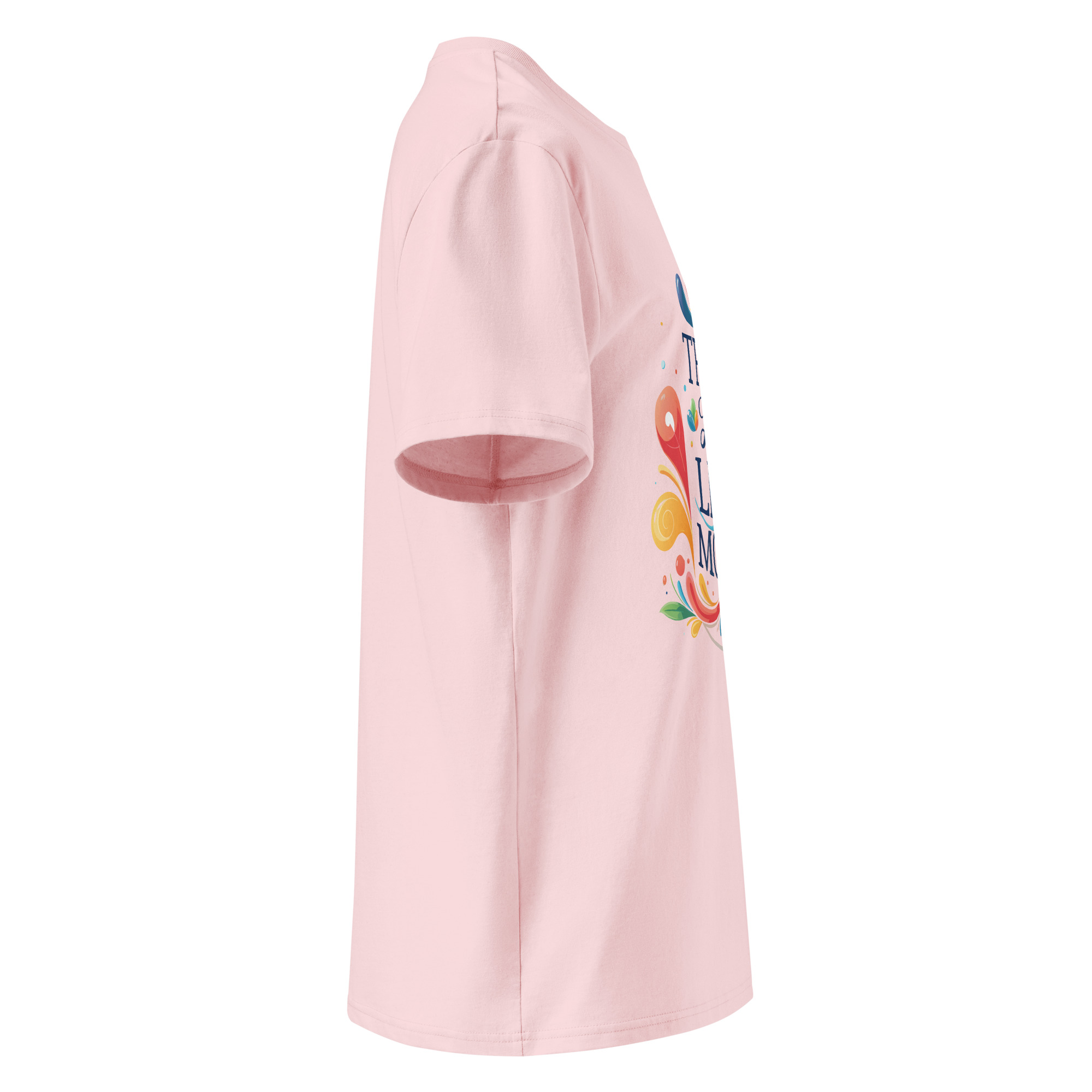 unisex-organic-cotton-t-shirt-cotton-pink-right-6871cfd92a794.jpg Live More Unisex organic cotton t-shirt