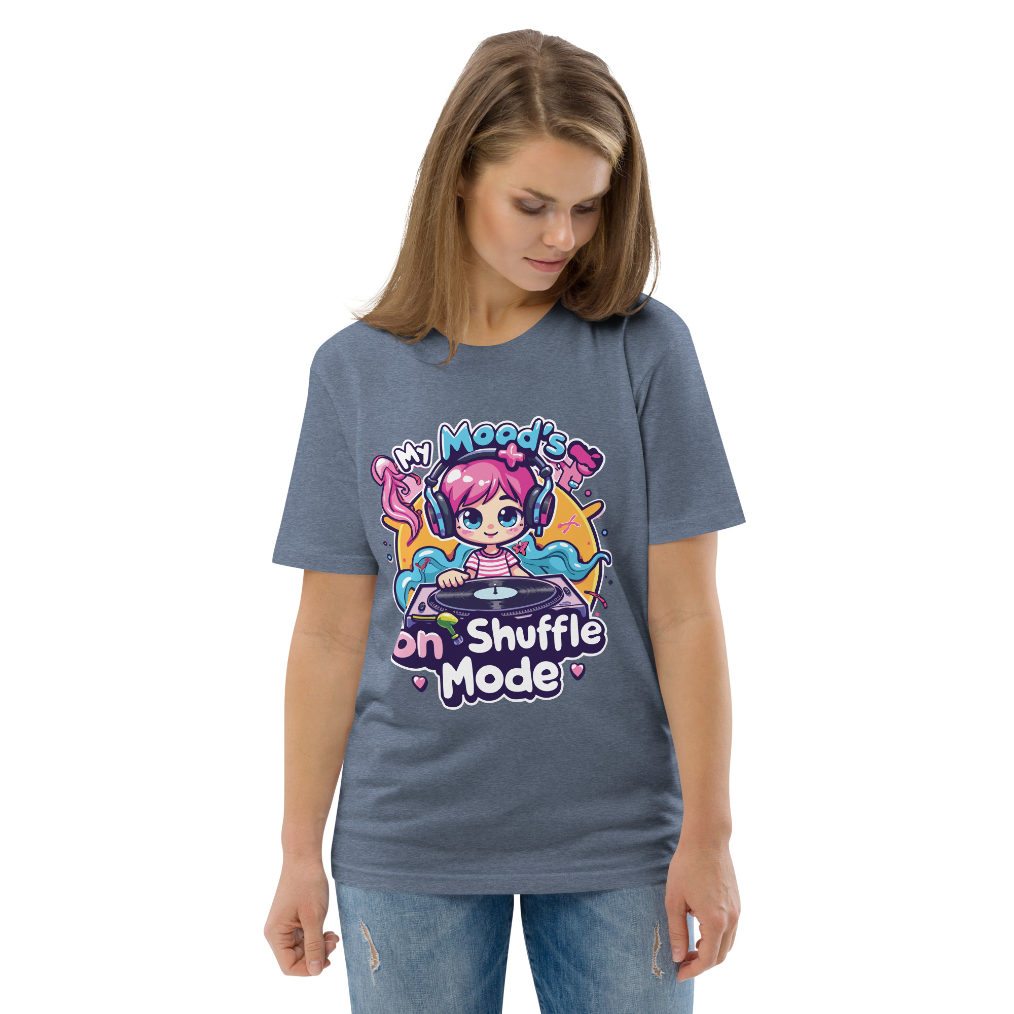 Mood Shuffle Unisex organic cotton t-shirt