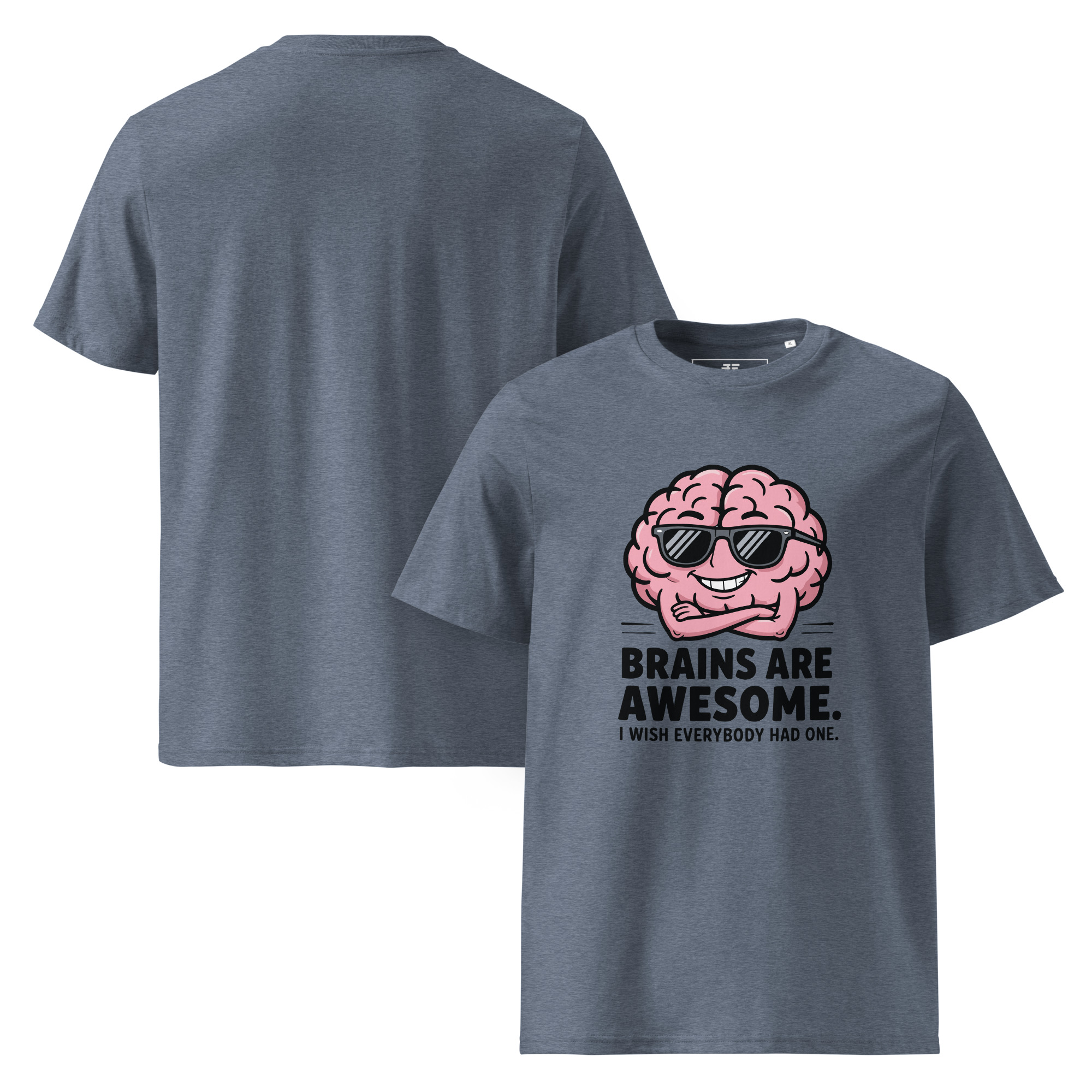Awsome Brain Unisex organic cotton t-shirt