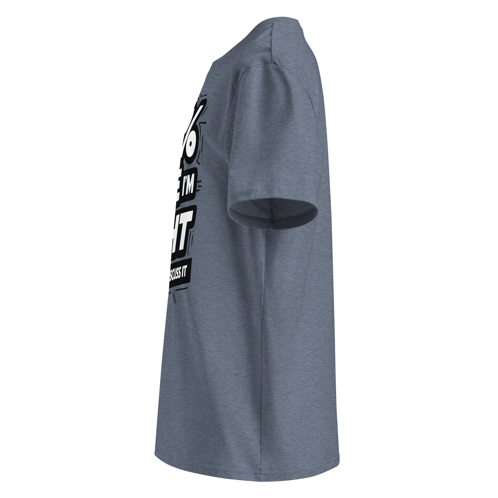 99% right Unisex organic cotton t-shirt