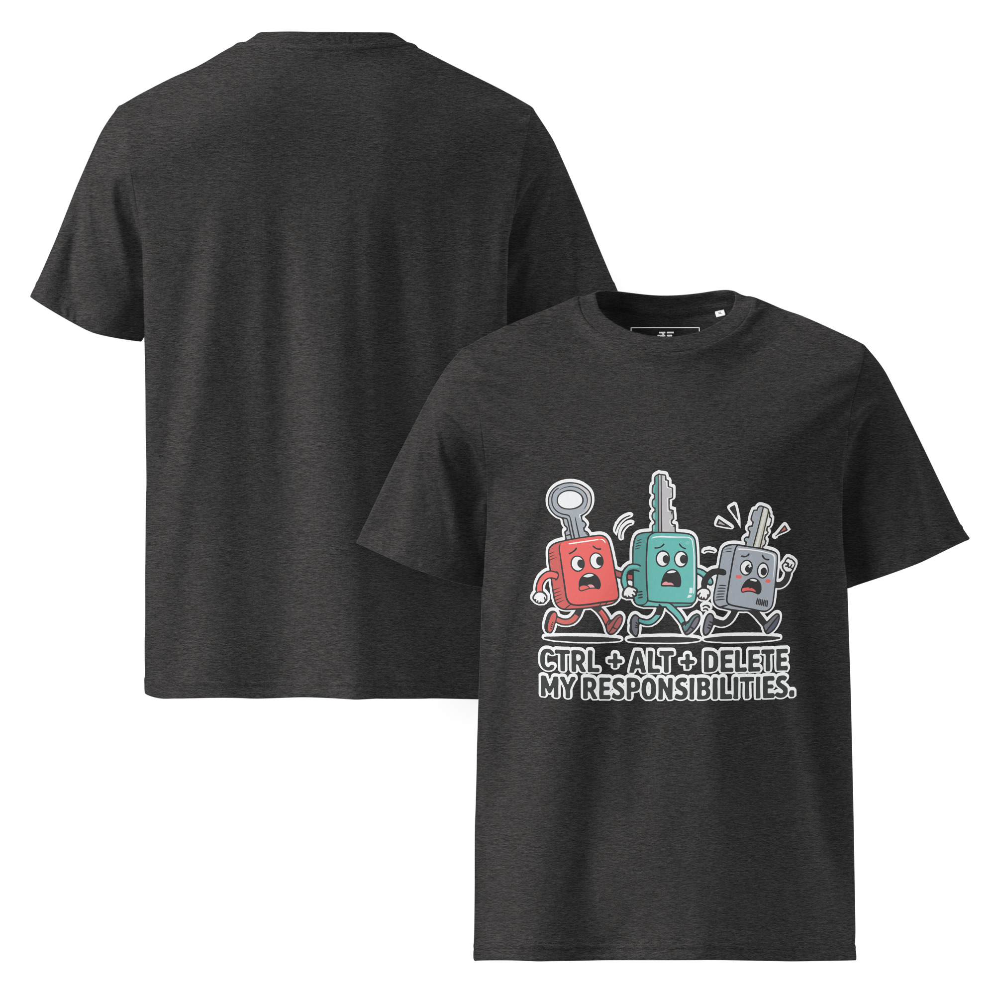 Ctrl - Alt - Del Unisex organic cotton t-shirt
