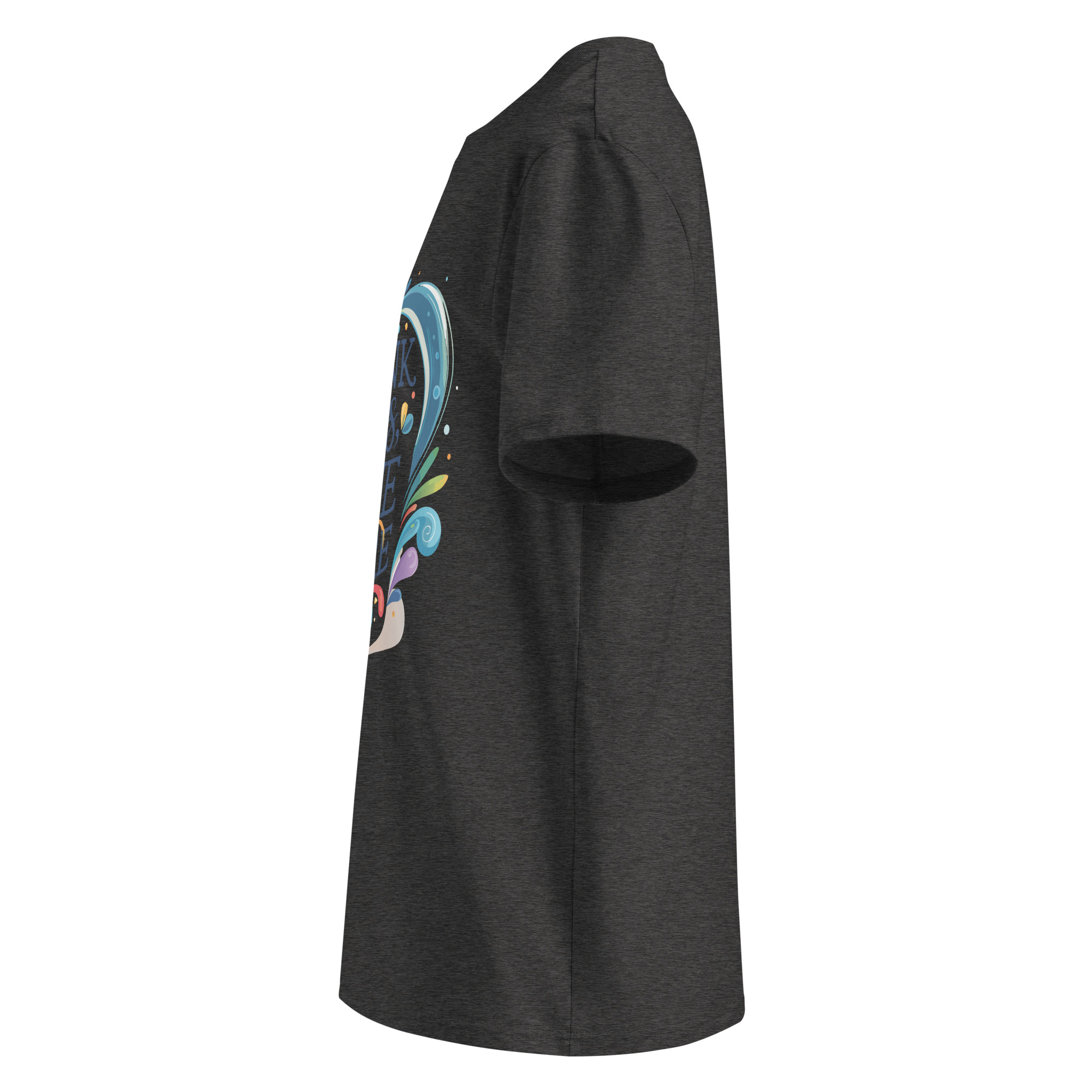 unisex-organic-cotton-t-shirt-dark-heather-grey-left-6871cfd83b213.jpg Live More Unisex organic cotton t-shirt