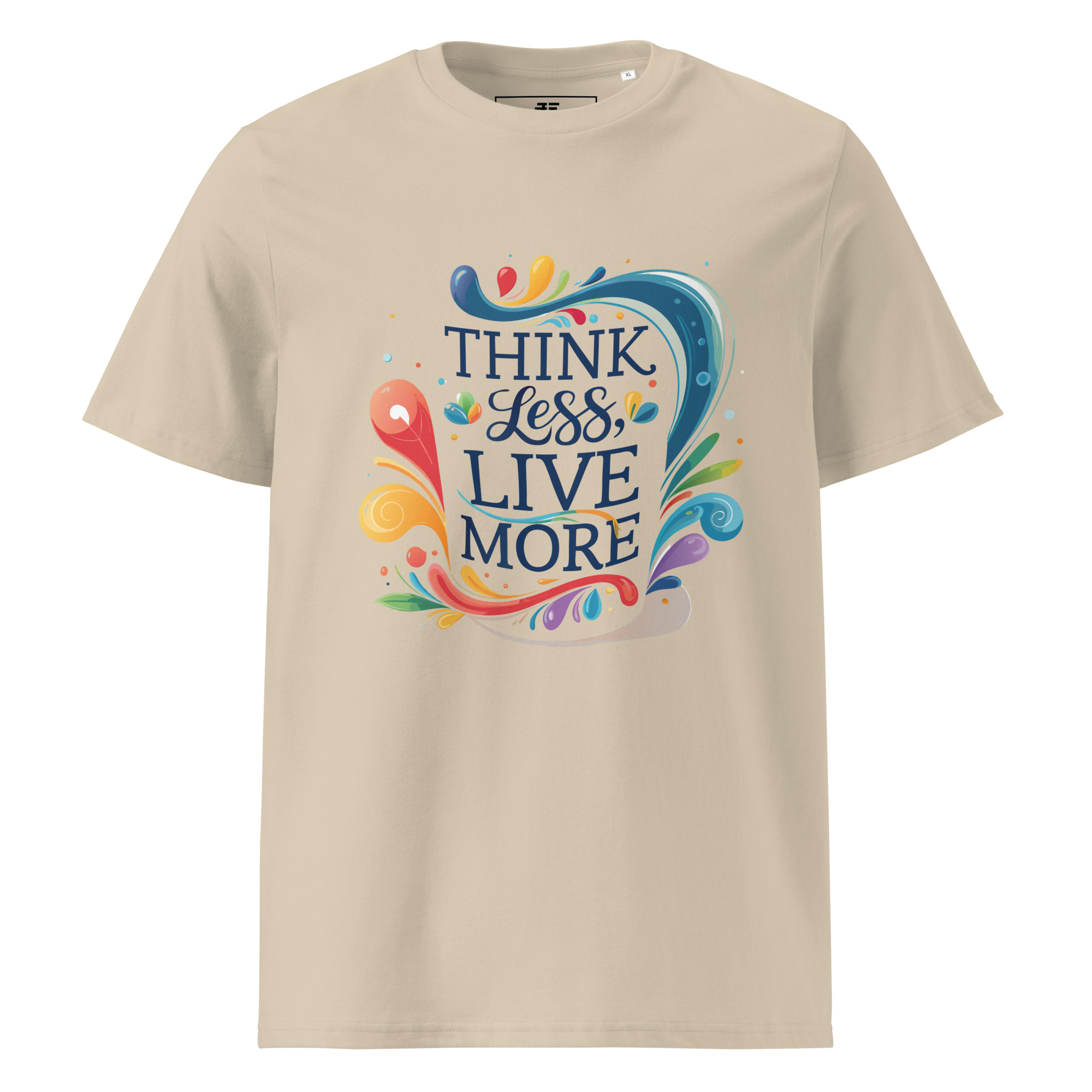 unisex-organic-cotton-t-shirt-desert-dust-front-6871cfd8c7fb5.jpg Live More Unisex organic cotton t-shirt