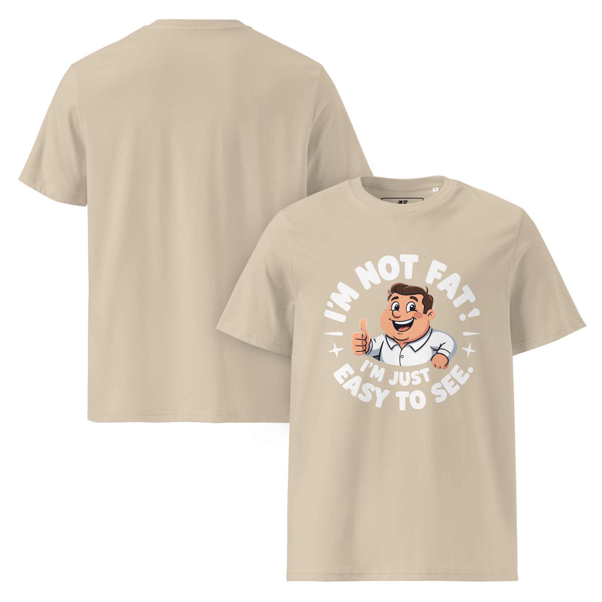 unisex-organic-cotton-t-shirt-desert-dust-front-and-back-6873735bc3f66.jpg Fitman Unisex organic cotton t-shirt