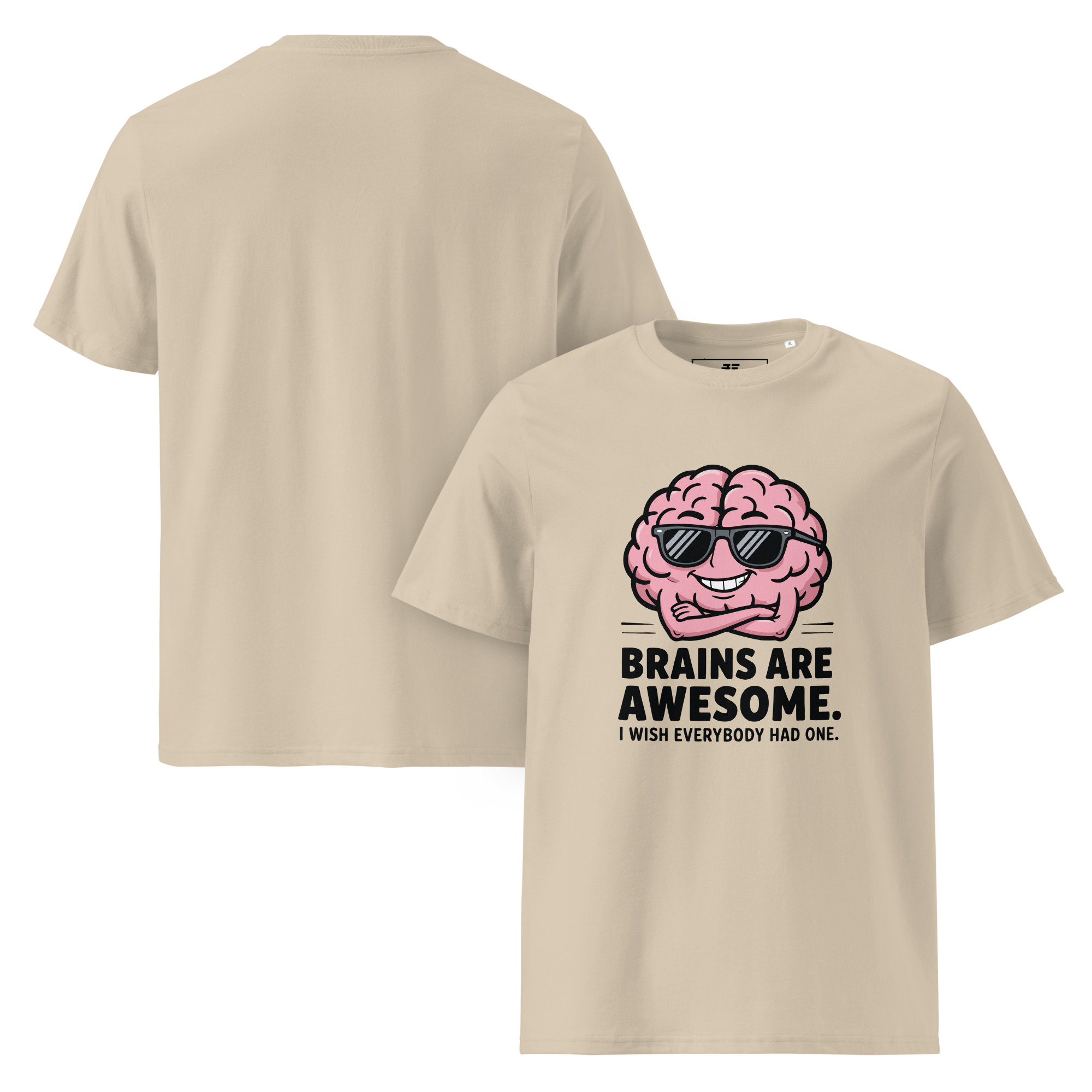 Awsome Brain Unisex organic cotton t-shirt