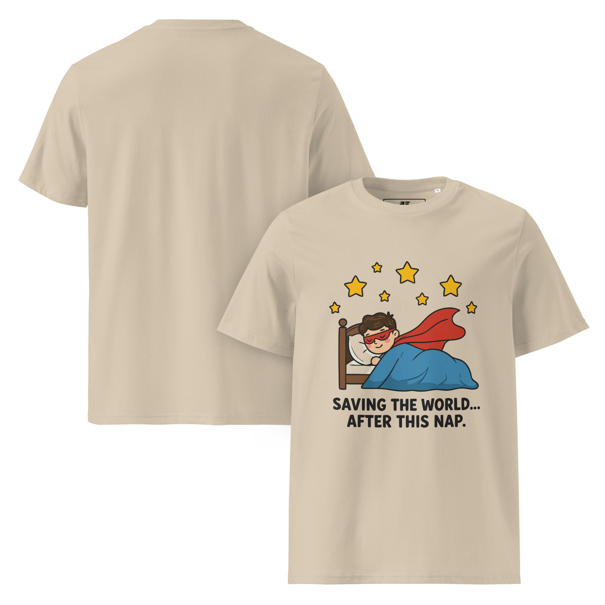 unisex-organic-cotton-t-shirt-desert-dust-front-and-back-687378a82310f.jpg Superhero Unisex organic cotton t-shirt