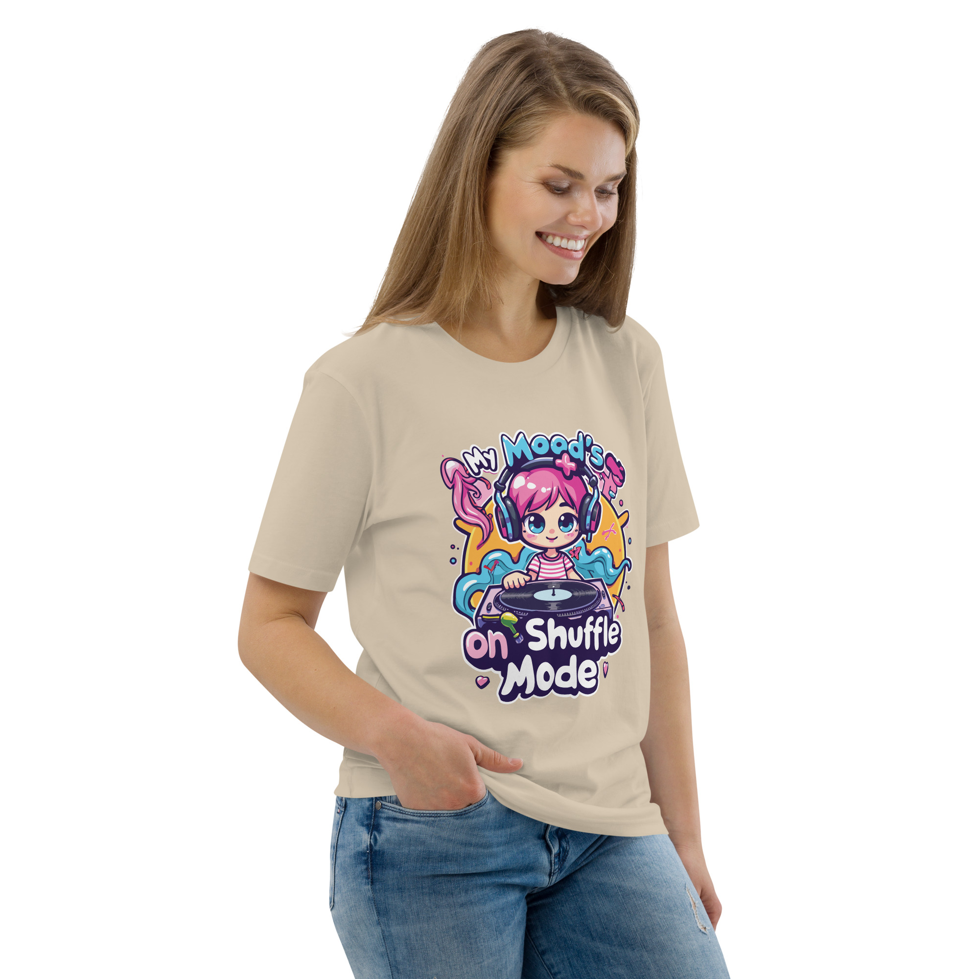 Mood Shuffle Unisex organic cotton t-shirt