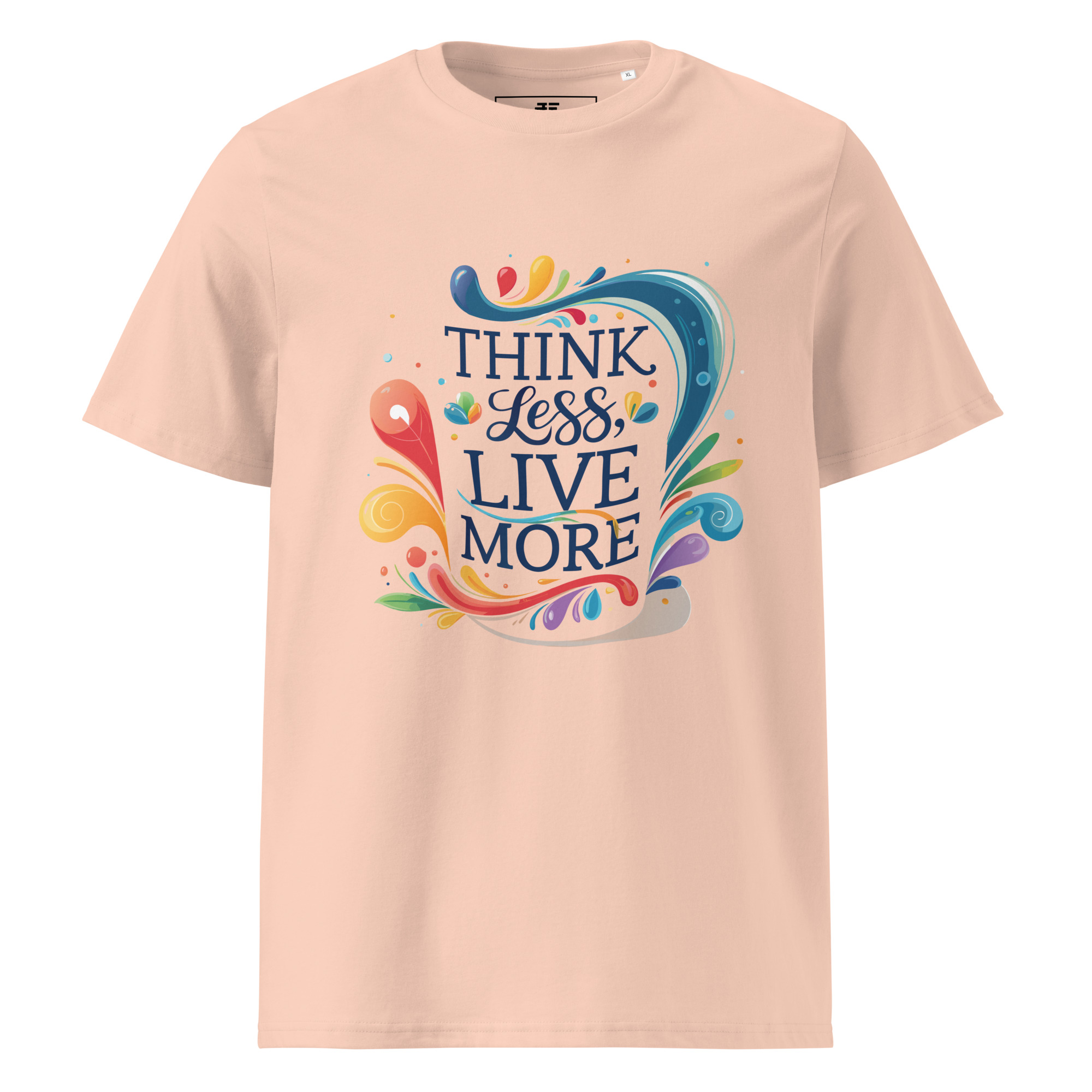 unisex-organic-cotton-t-shirt-fraiche-peche-front-6871cfd8e5c0f.jpg Live More Unisex organic cotton t-shirt