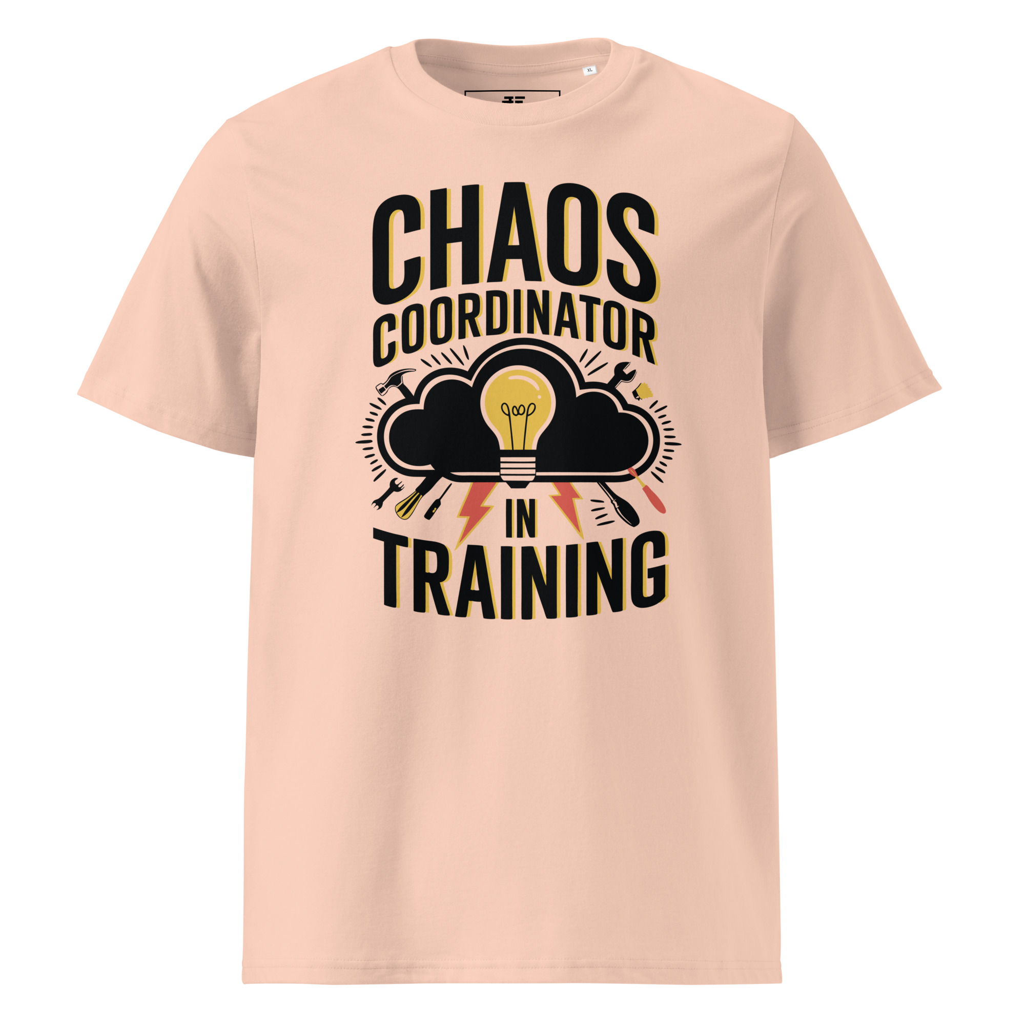 unisex-organic-cotton-t-shirt-fraiche-peche-front-6871d300adf9e.jpg Chaos Unisex organic cotton t-shirt