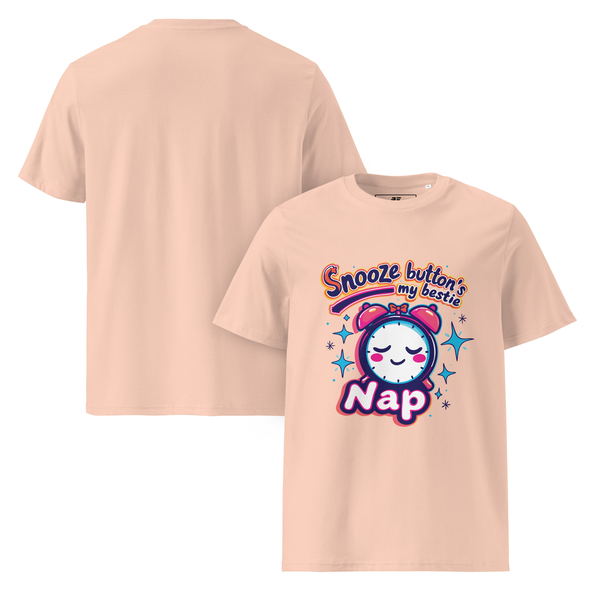 unisex-organic-cotton-t-shirt-fraiche-peche-front-and-back-68736fe9dd69e.jpg Snoozy Unisex organic cotton t-shirt