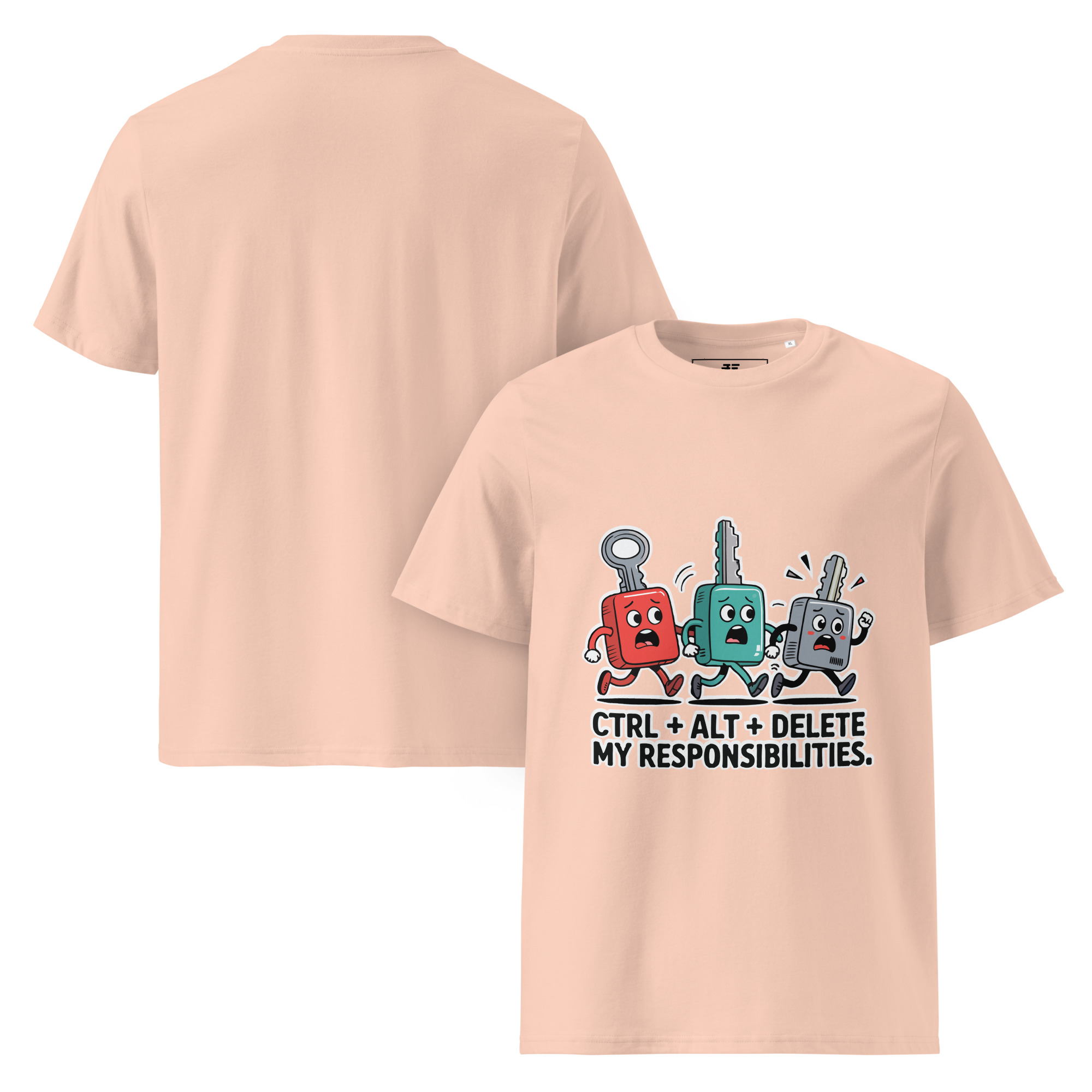 Ctrl - Alt - Del Unisex organic cotton t-shirt