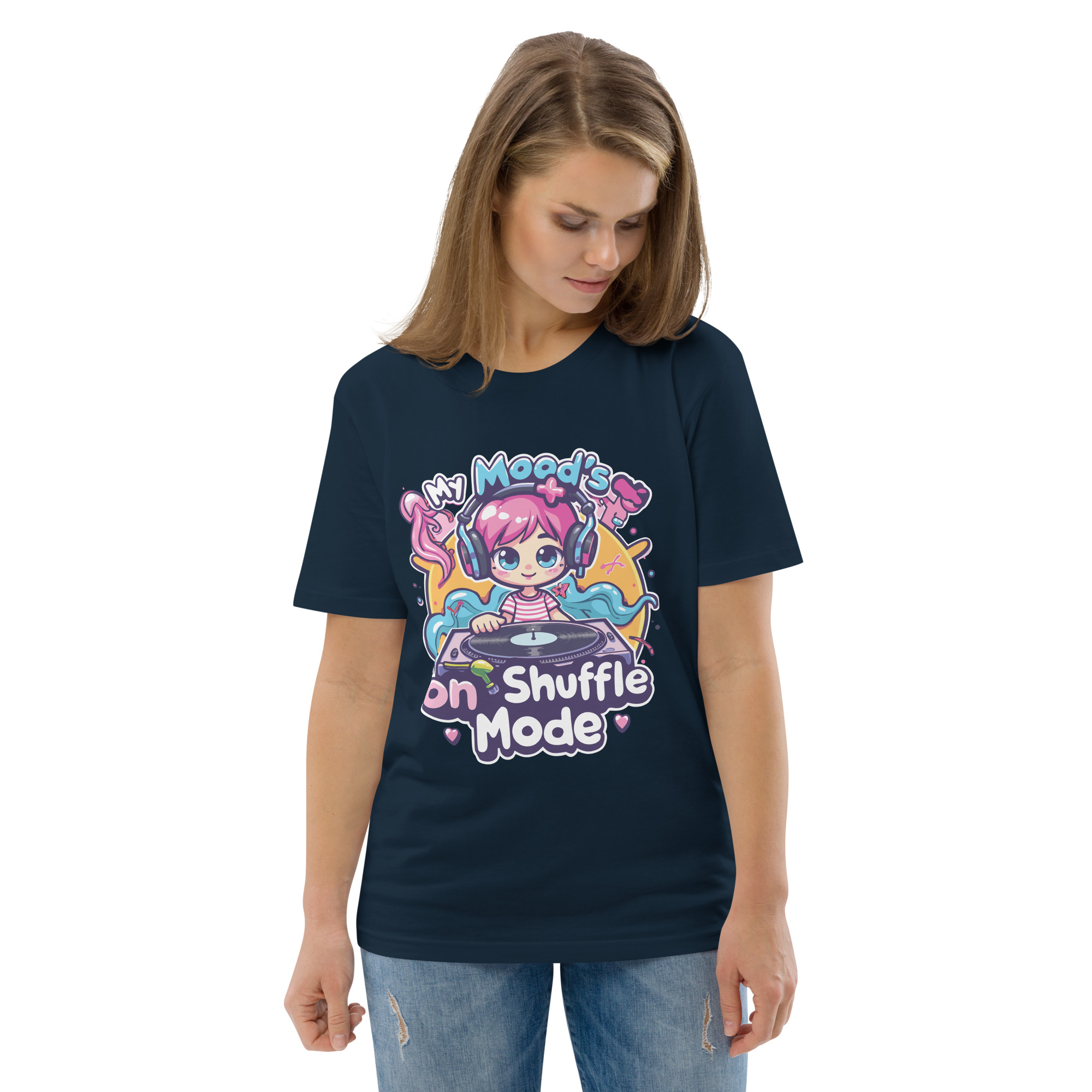 Mood Shuffle Unisex organic cotton t-shirt