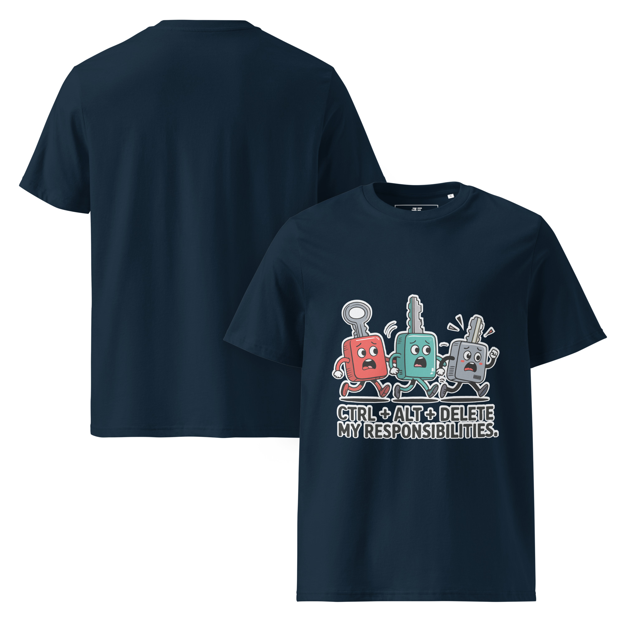 Ctrl - Alt - Del Unisex organic cotton t-shirt