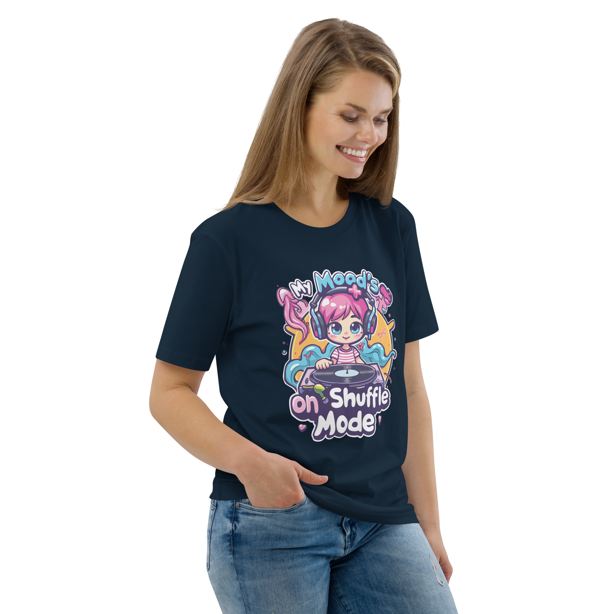 Mood Shuffle Unisex organic cotton t-shirt
