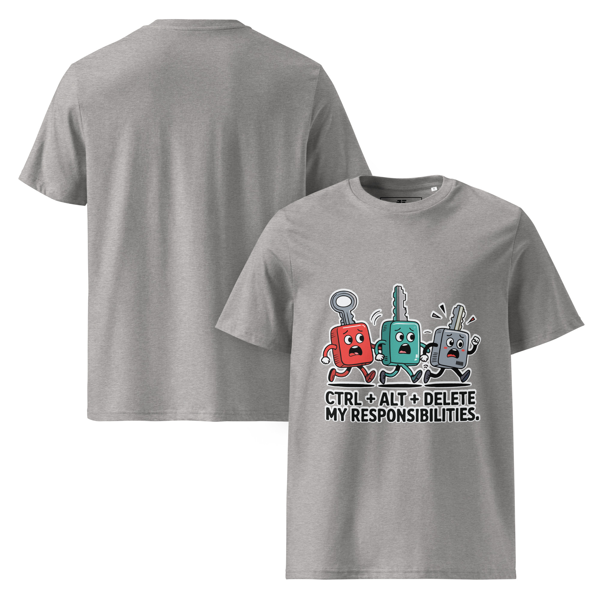 Ctrl - Alt - Del Unisex organic cotton t-shirt