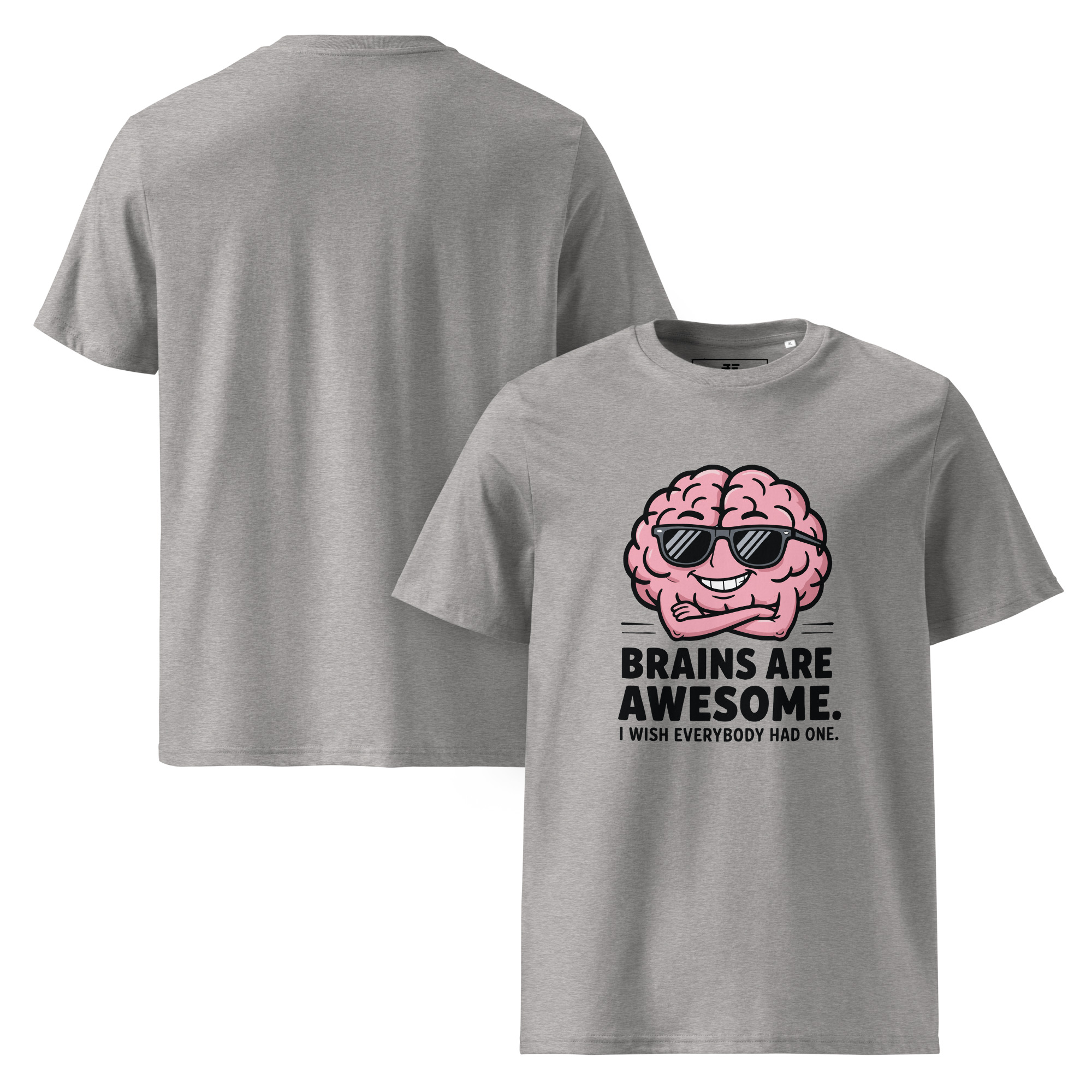 Awsome Brain Unisex organic cotton t-shirt