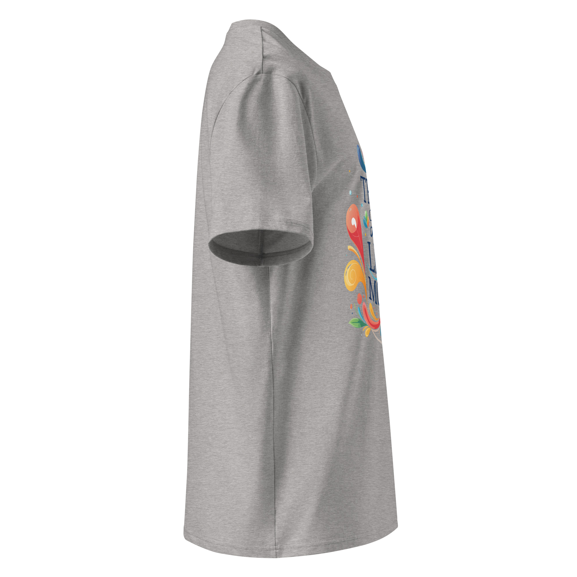 unisex-organic-cotton-t-shirt-heather-grey-right-6871cfd8b9914.jpg Live More Unisex organic cotton t-shirt