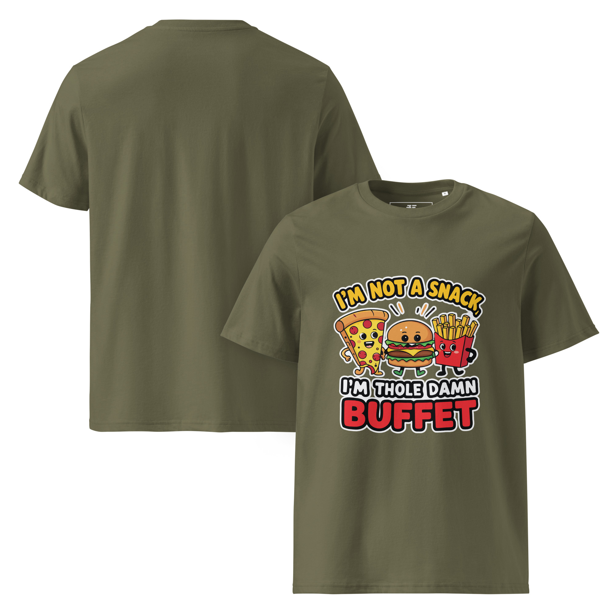 unisex-organic-cotton-t-shirt-khaki-front-and-back-687372133dcab.jpg Whole Buffet Unisex organic cotton t-shirt