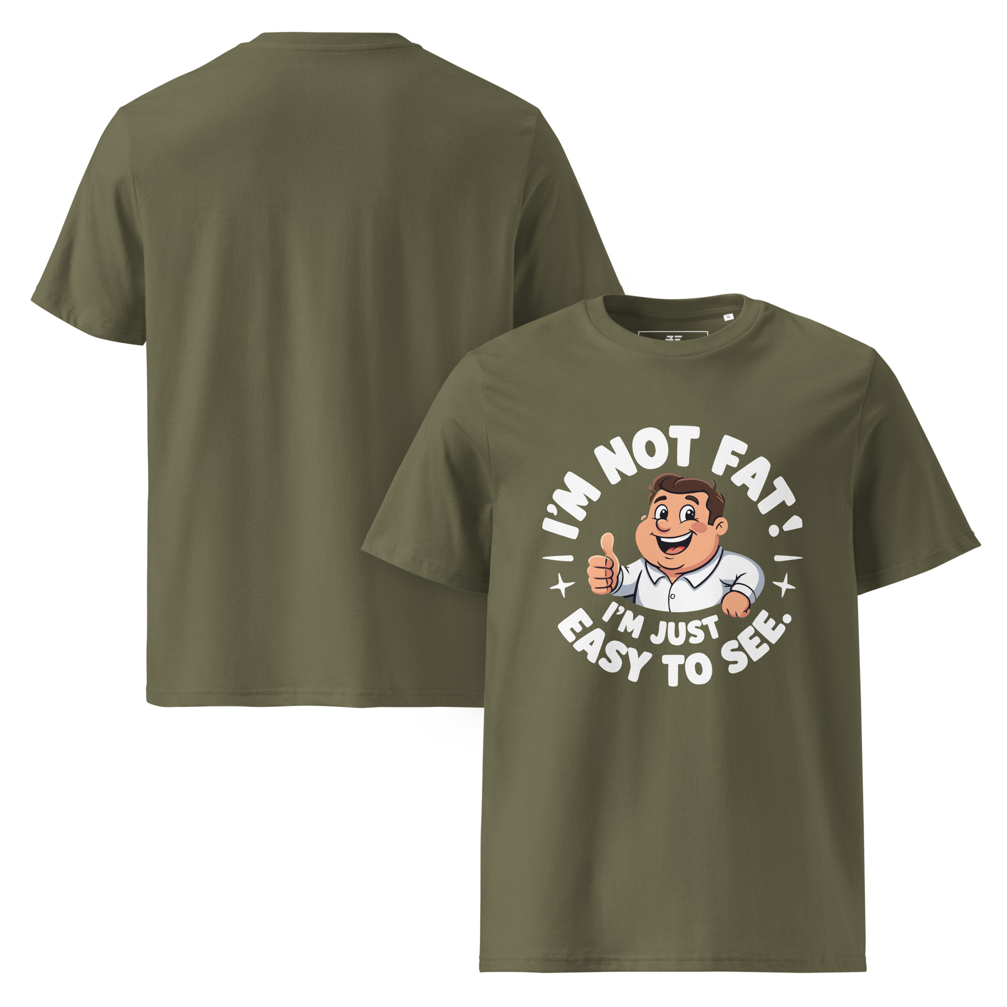 unisex-organic-cotton-t-shirt-khaki-front-and-back-6873735baf20f.jpg Fitman Unisex organic cotton t-shirt