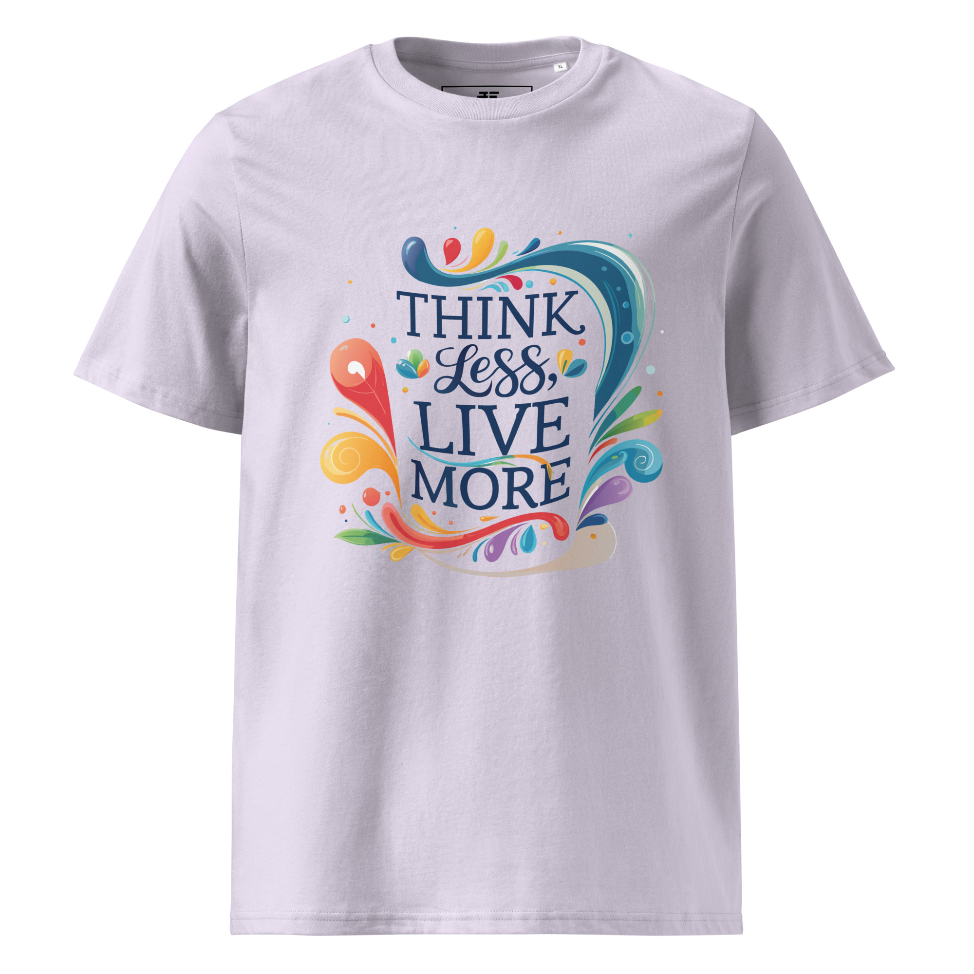unisex-organic-cotton-t-shirt-lavender-front-6871cfd942487.jpg Live More Unisex organic cotton t-shirt