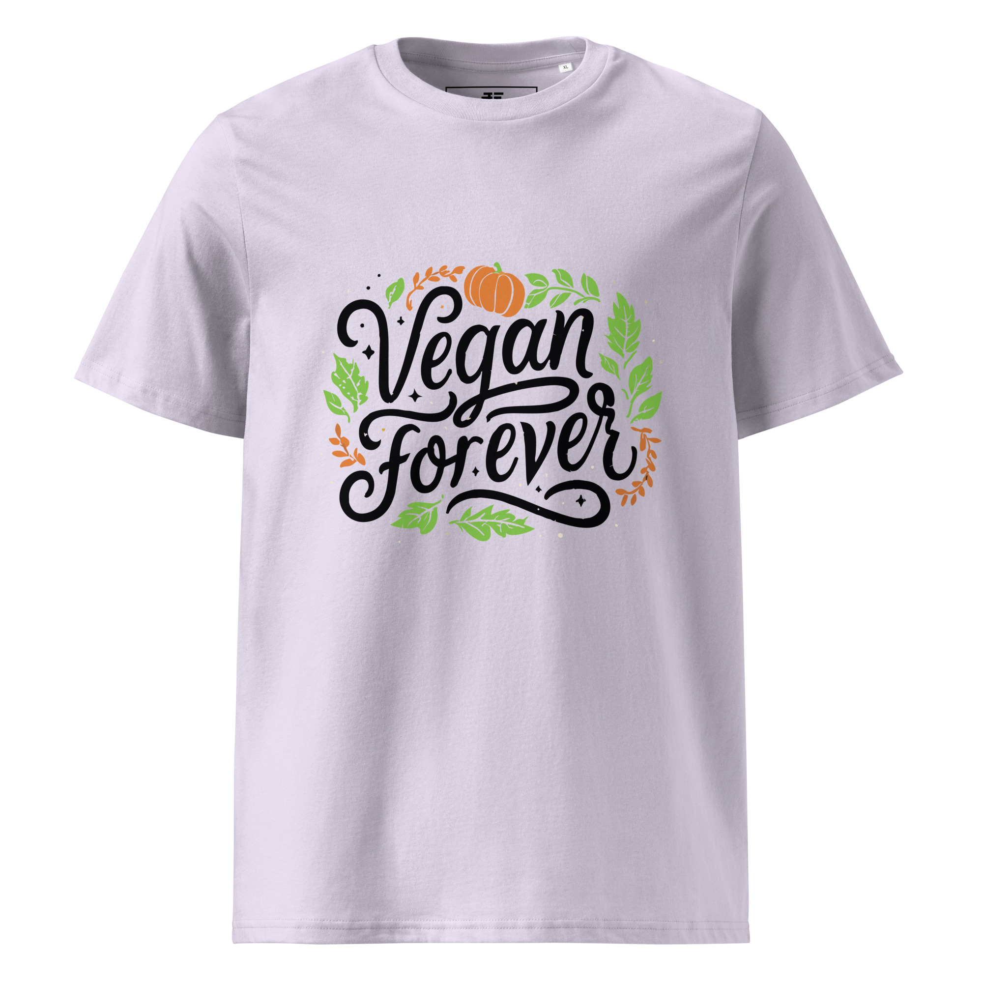 unisex-organic-cotton-t-shirt-lavender-front-6871d19b6cdff.jpg Vegan Forever Unisex organic cotton t-shirt