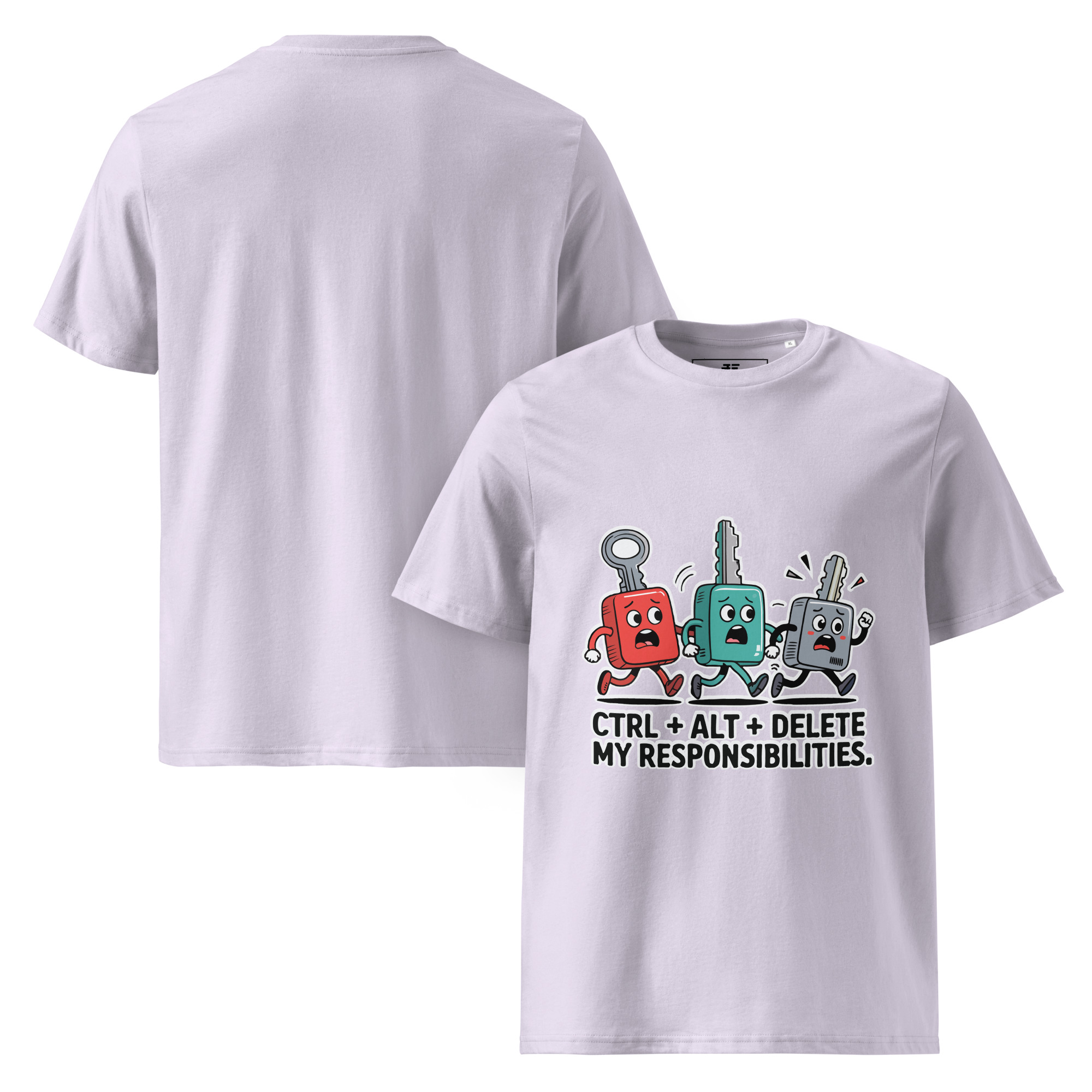 Ctrl - Alt - Del Unisex organic cotton t-shirt