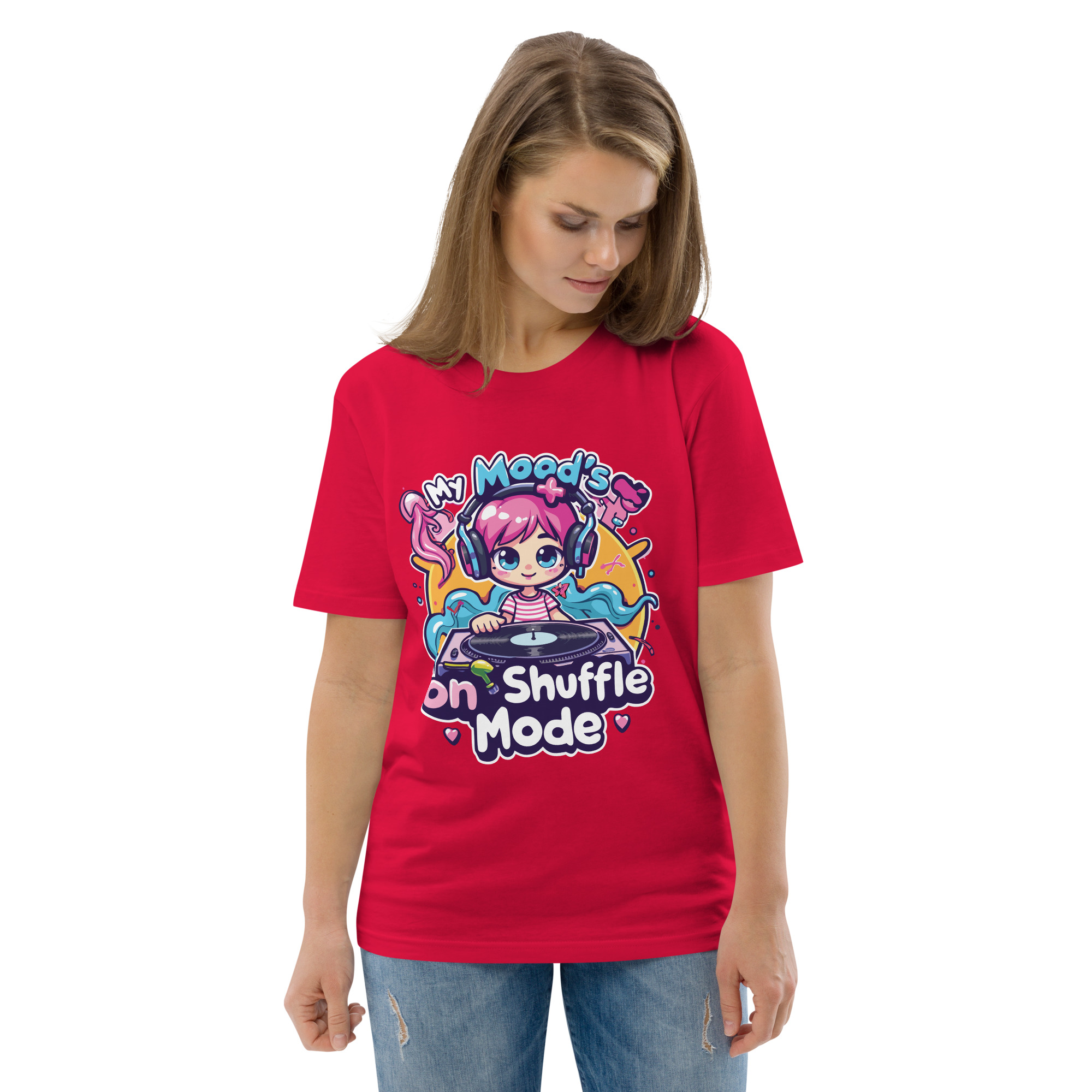 Mood Shuffle Unisex organic cotton t-shirt