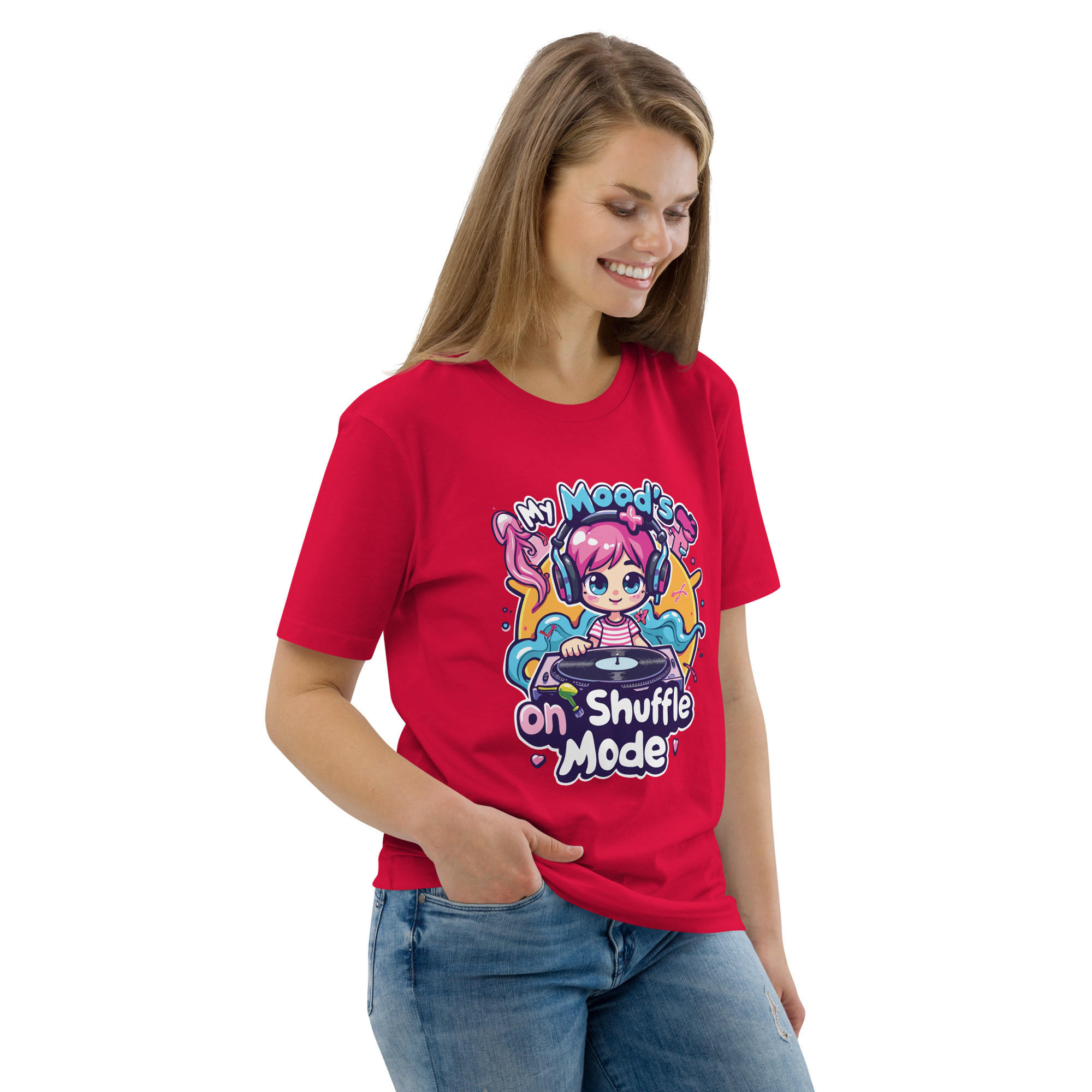 Mood Shuffle Unisex organic cotton t-shirt