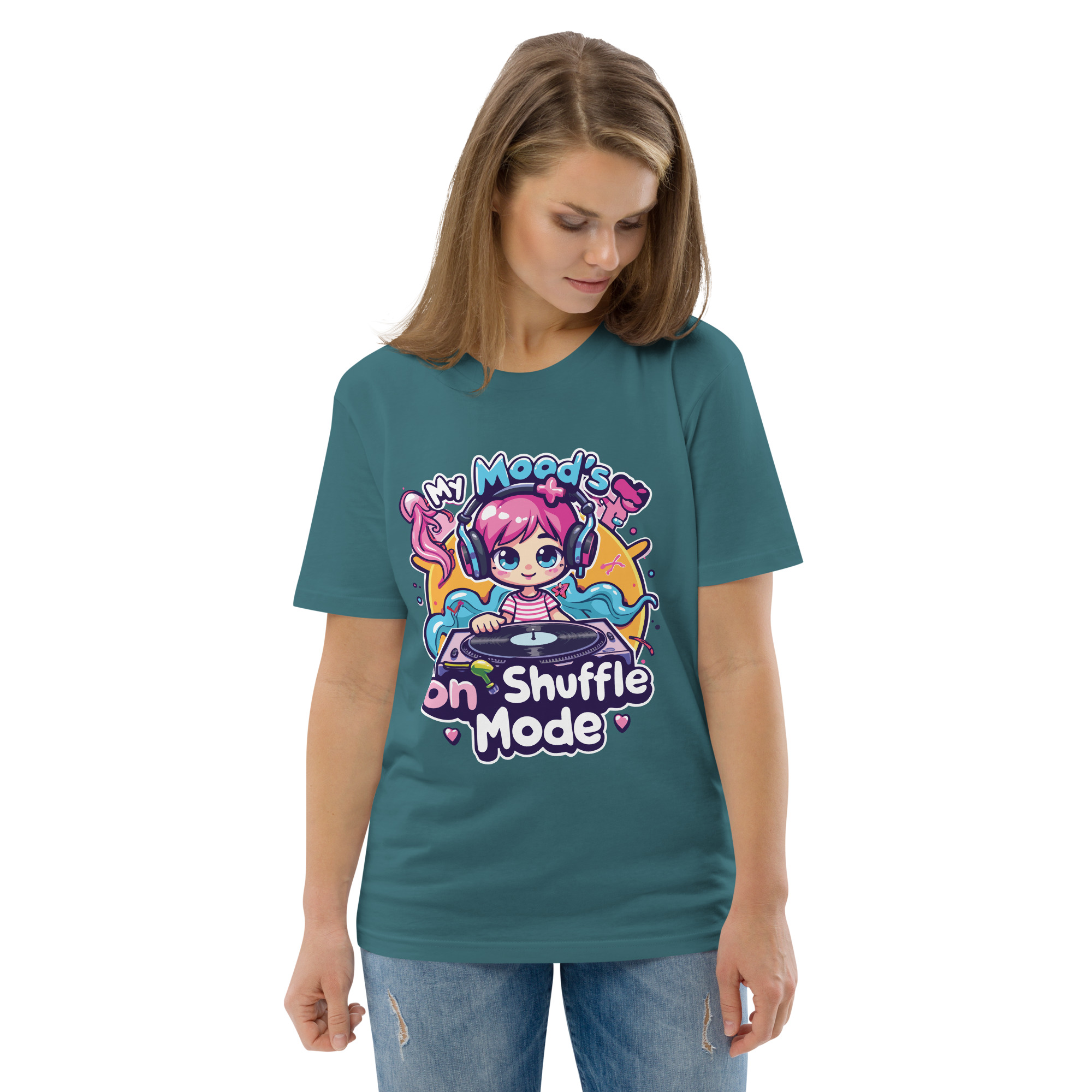 Mood Shuffle Unisex organic cotton t-shirt