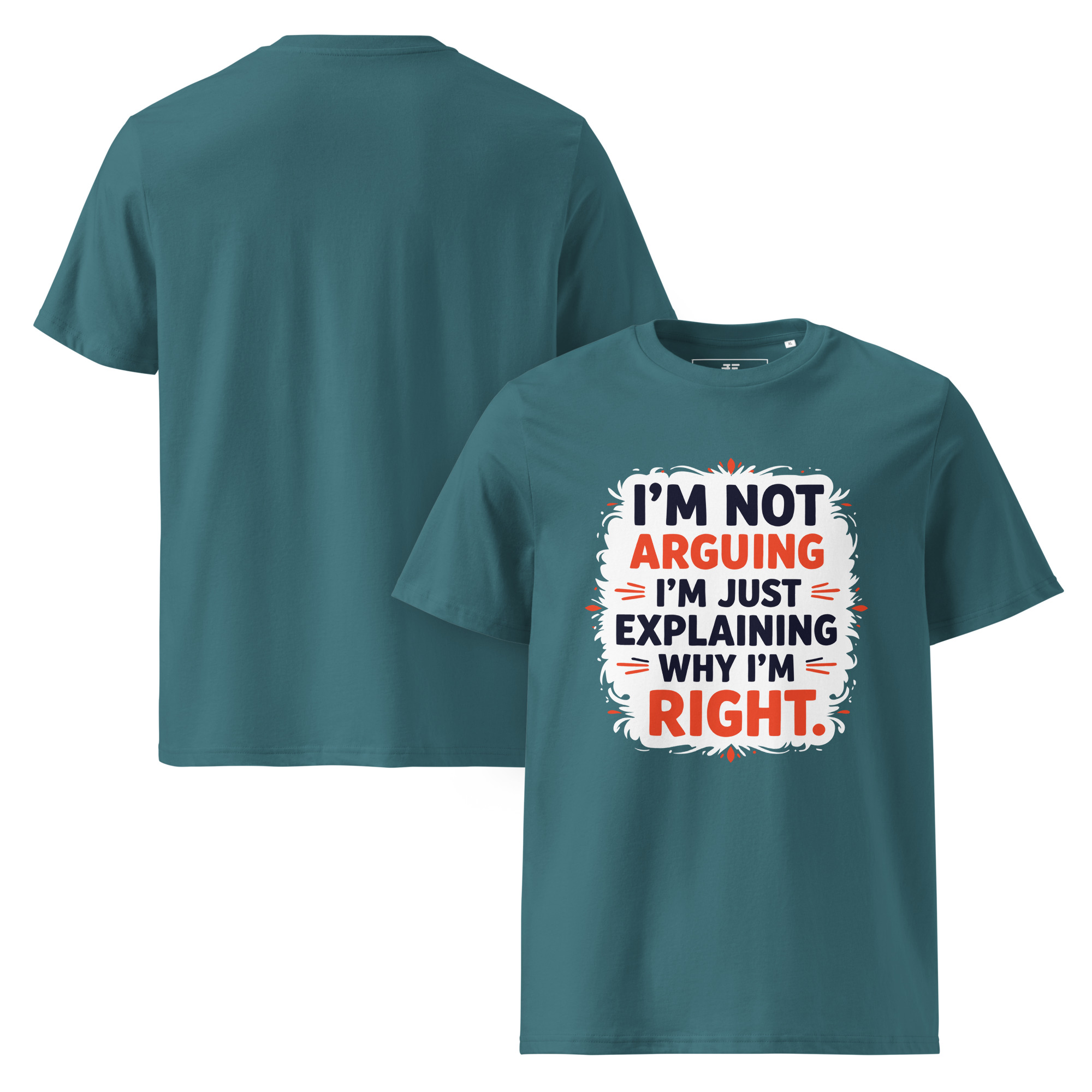 No argument Unisex organic cotton t-shirt