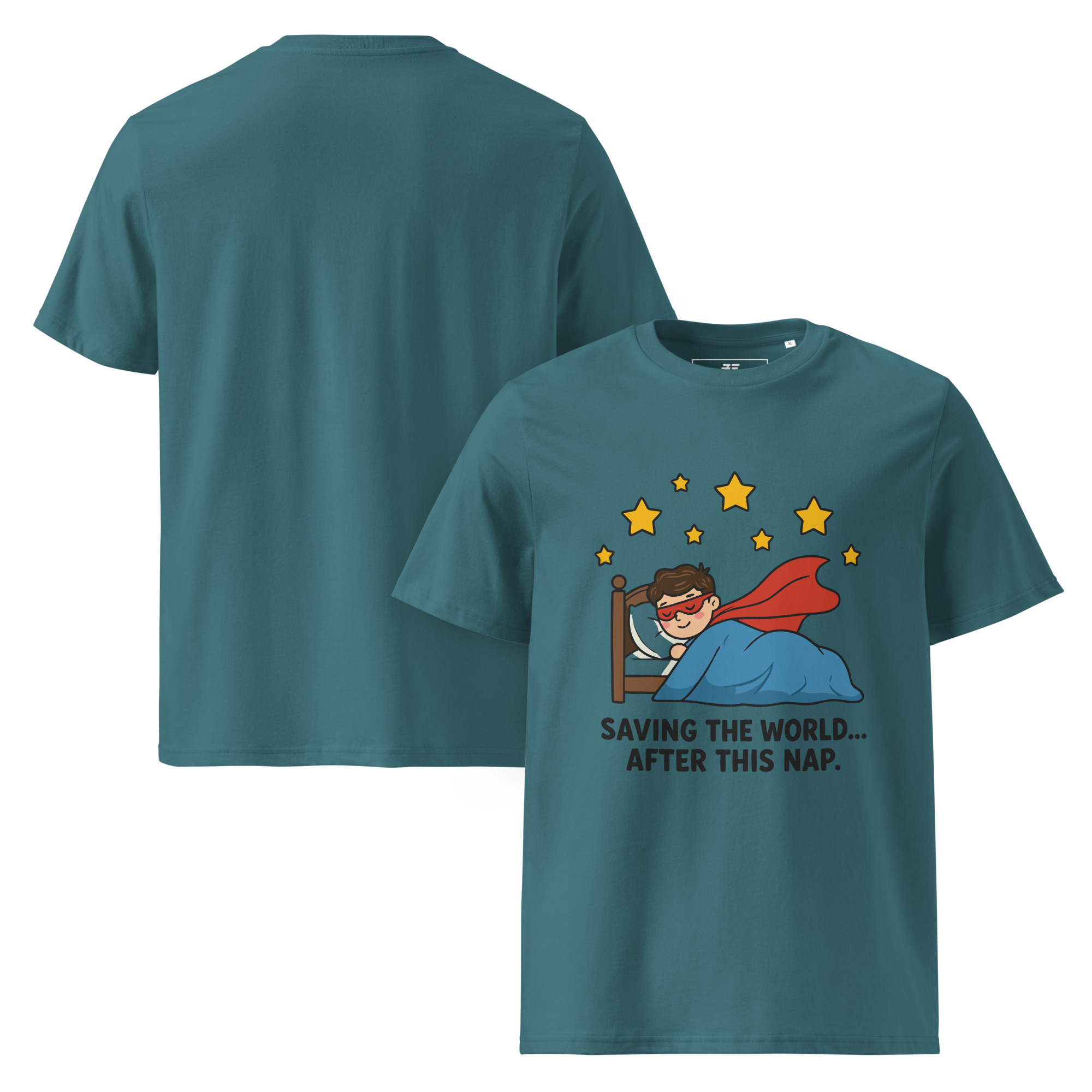 unisex-organic-cotton-t-shirt-stargazer-front-and-back-687378a81cc5b.jpg Superhero Unisex organic cotton t-shirt