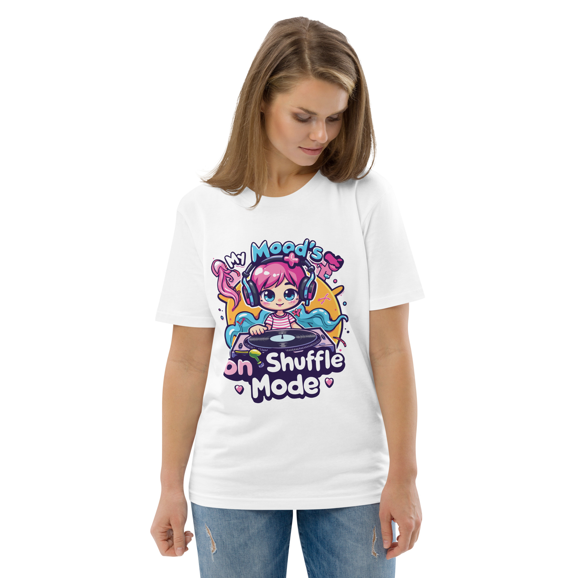 Mood Shuffle Unisex organic cotton t-shirt