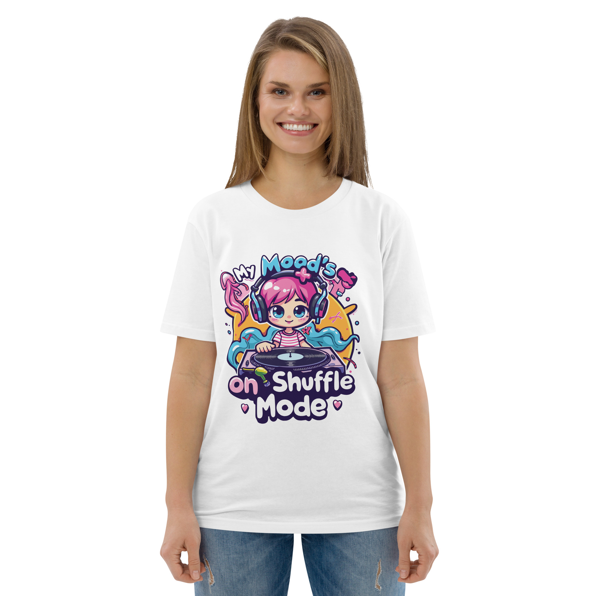 Mood Shuffle Unisex organic cotton t-shirt